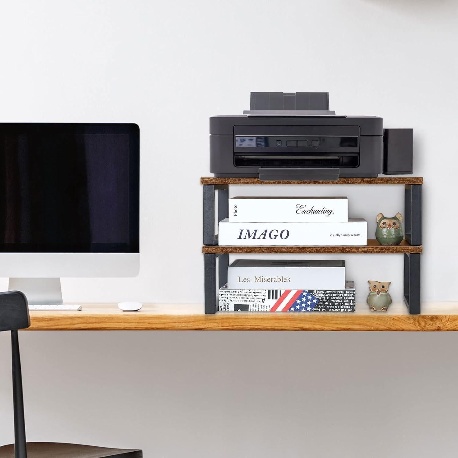 Soporte Elevador de Monitor de Madera NORCEESAN 2 Paquetes