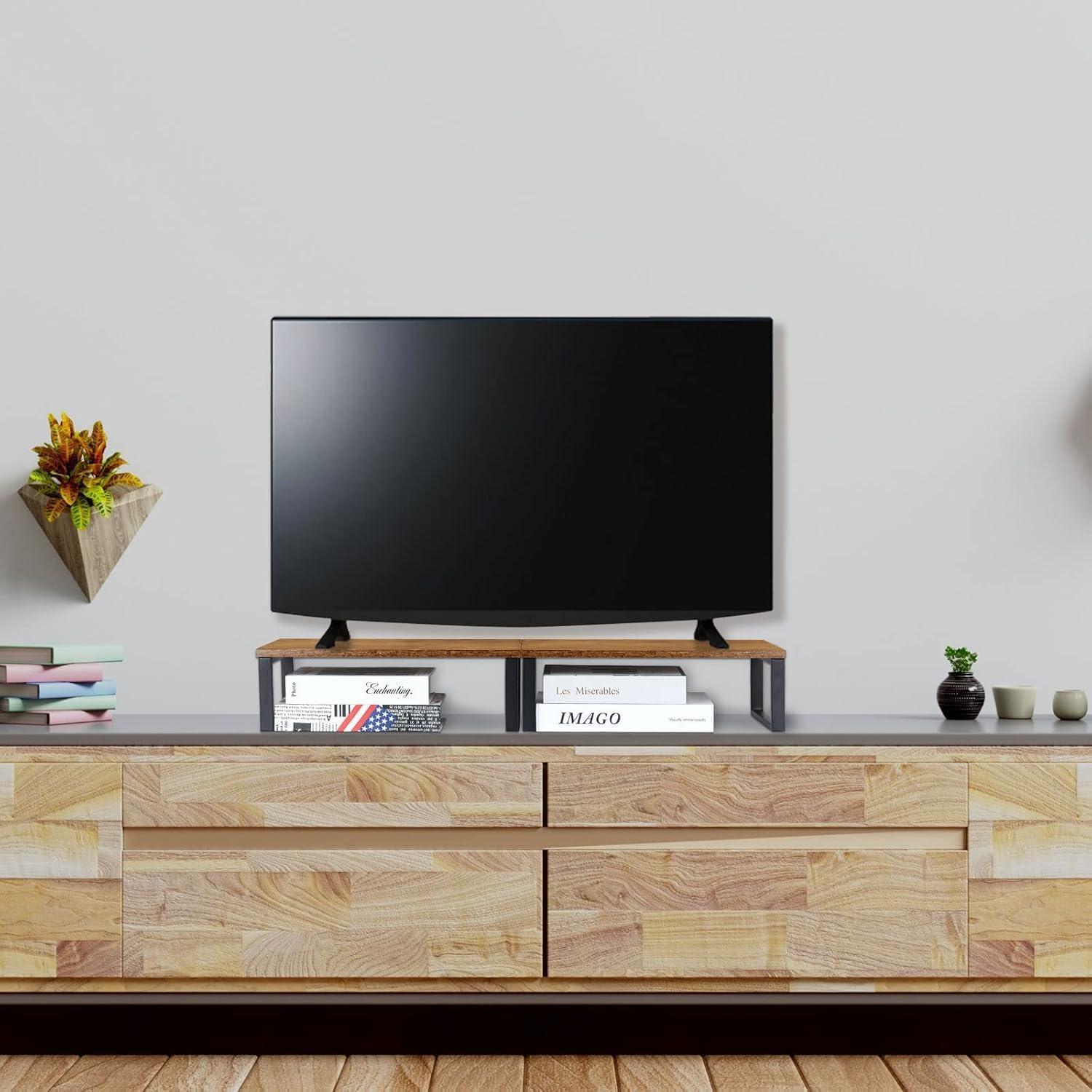 Soporte Elevador de Monitor de Madera NORCEESAN 2 Paquetes