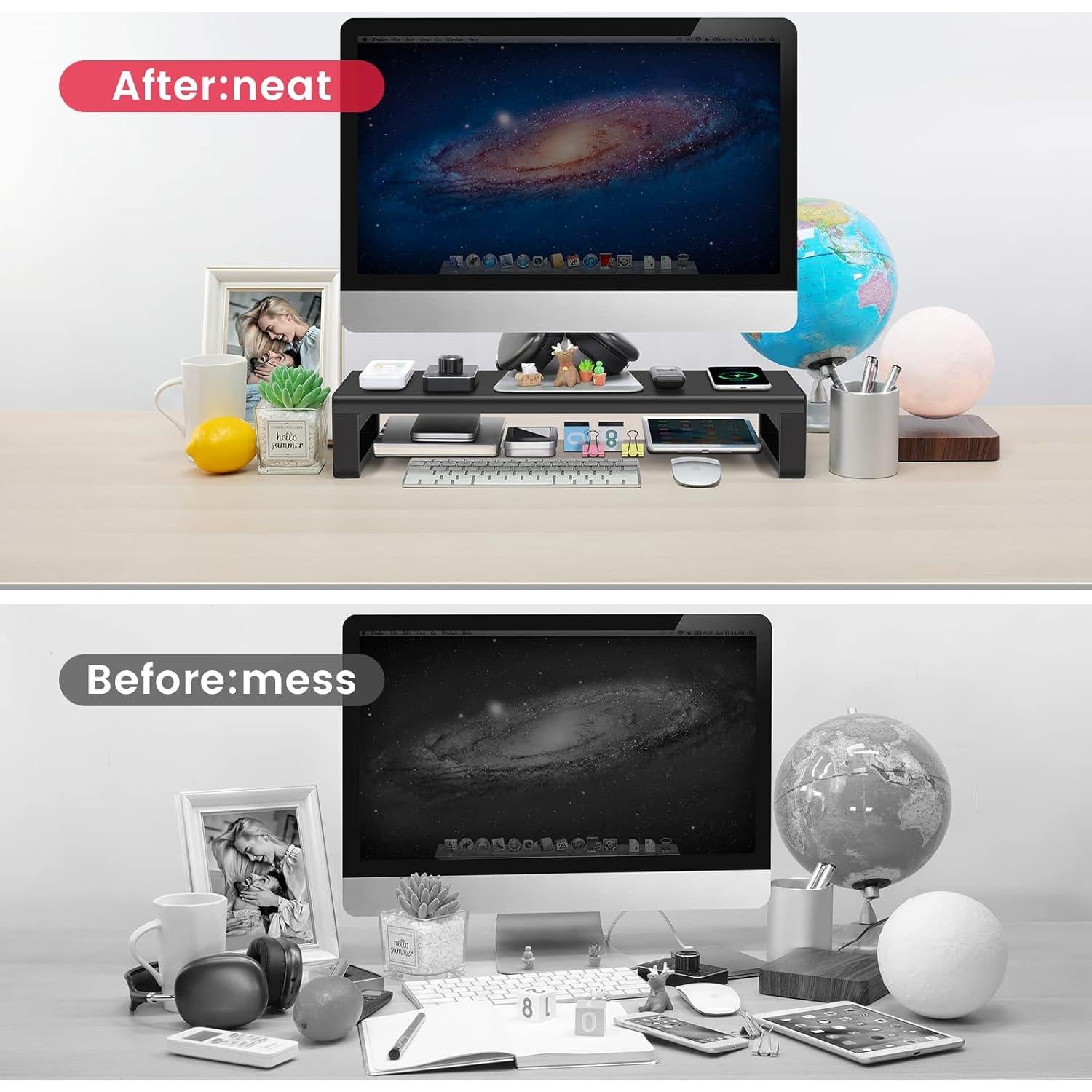 Soporte para Monitor Vaydeer con Hub USB 3.0 - Hasta 27"