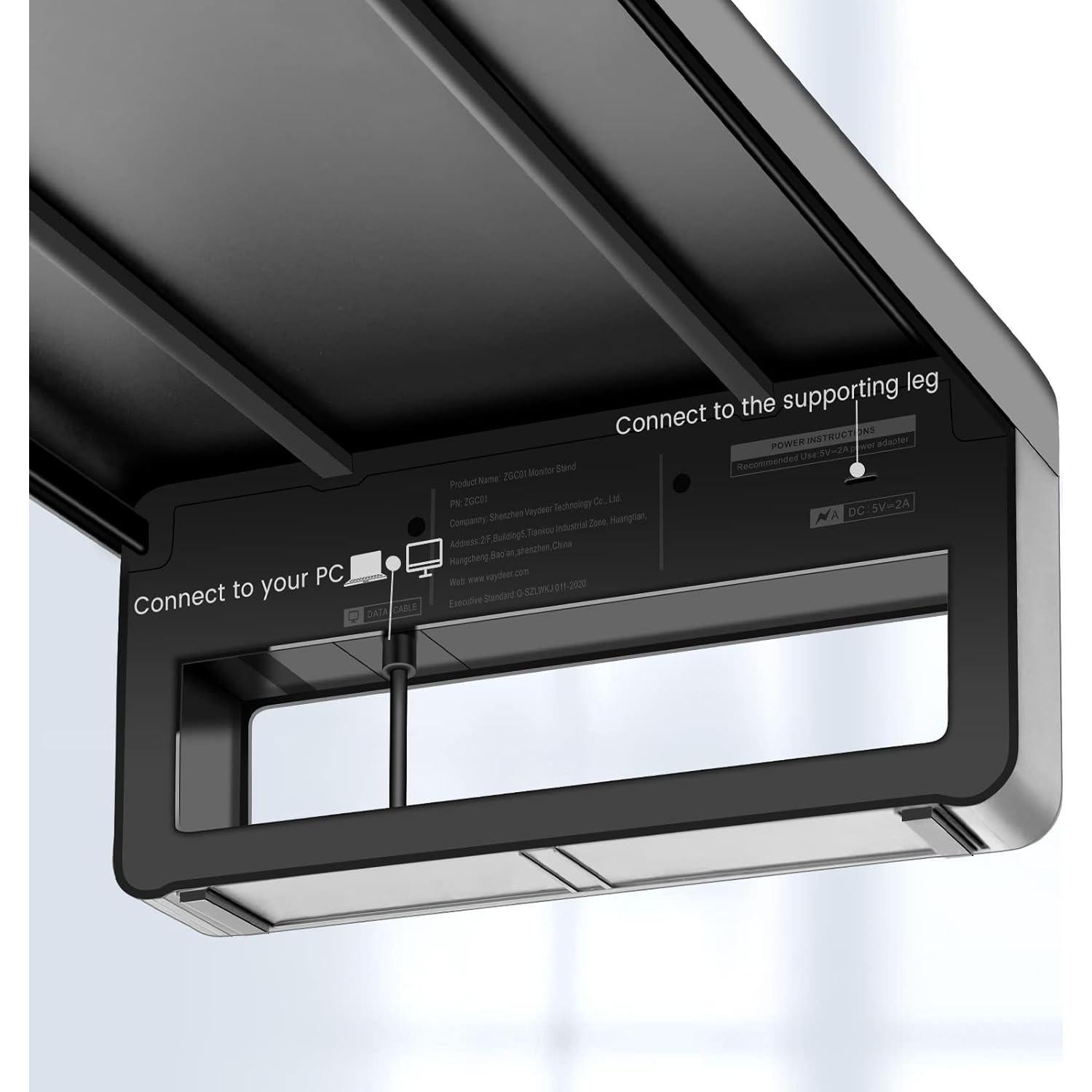Soporte para Monitor Vaydeer con Hub USB 3.0 - Hasta 27"