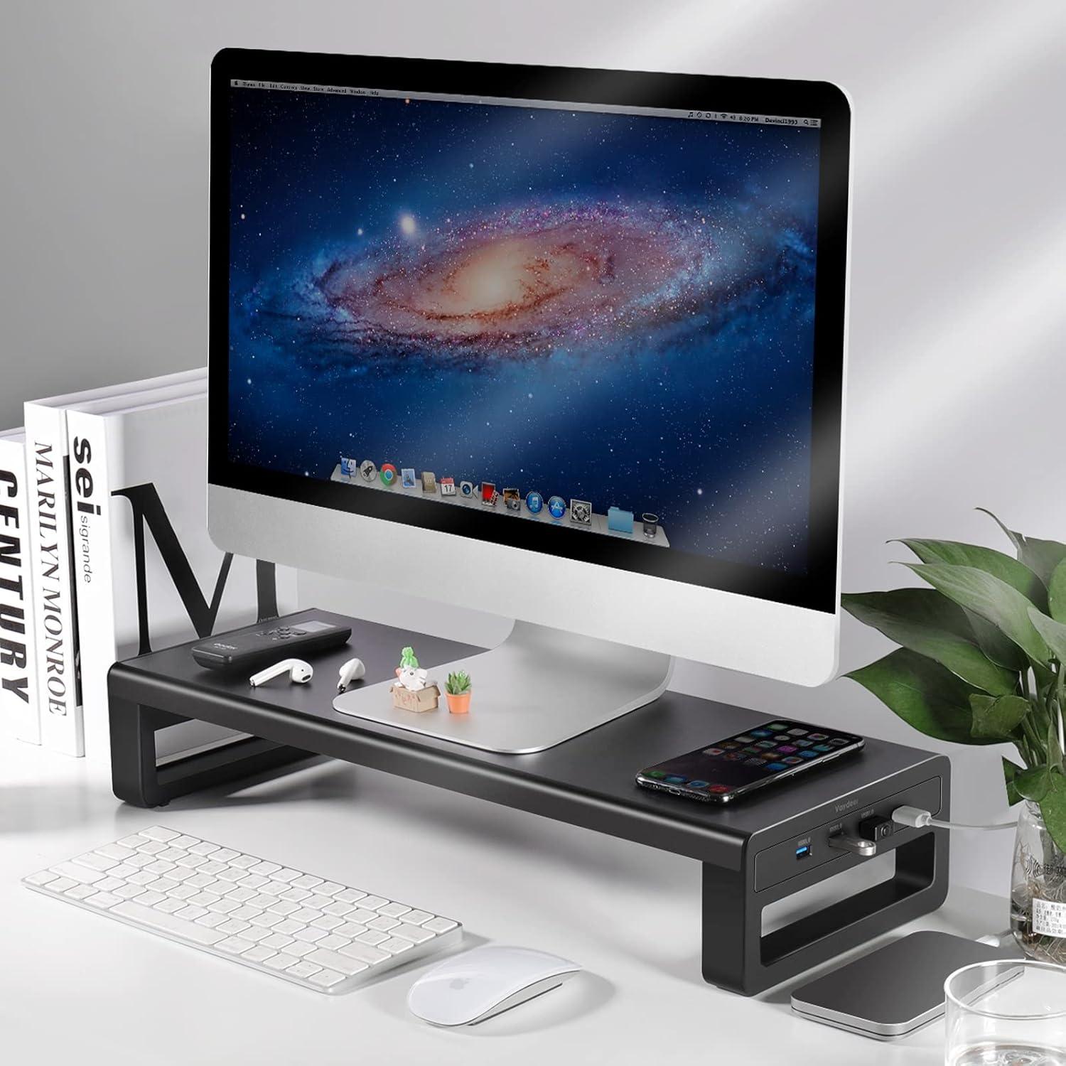 Soporte para Monitor Vaydeer con Hub USB 3.0 - Hasta 27"