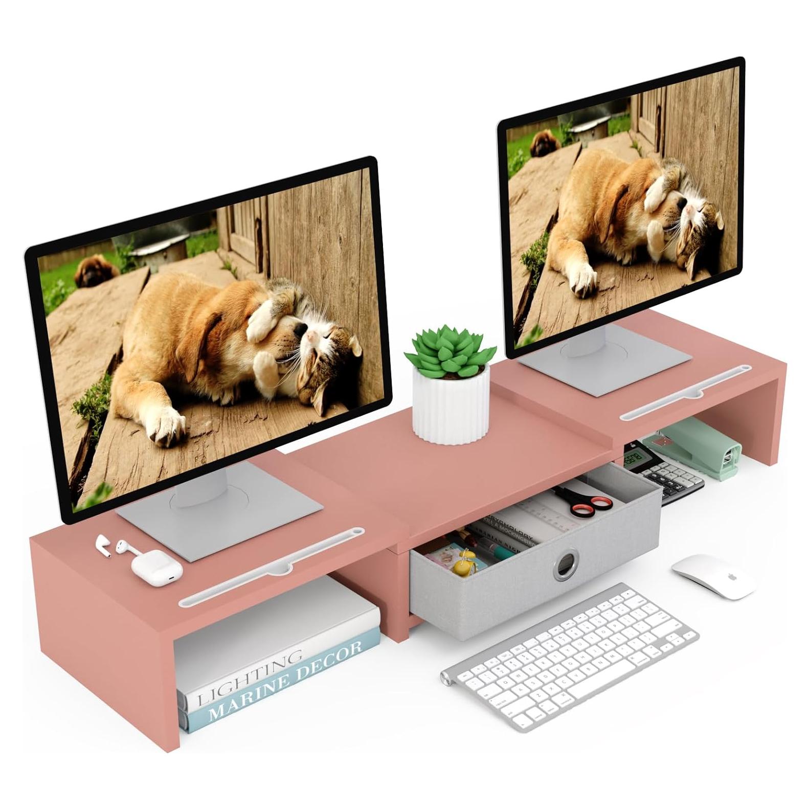 Soporte para computadora WESTREE ajustable 3 estantes blanco