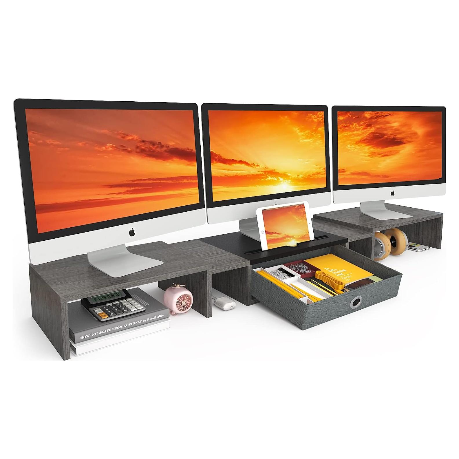 Soporte Triple para Monitor WESTREE Ajustable 2-3 Monitores