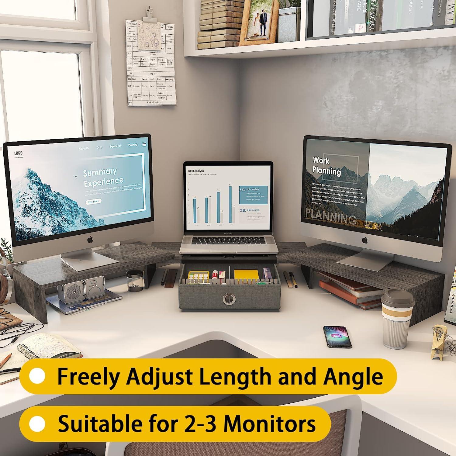 Soporte Triple para Monitor WESTREE Ajustable 2-3 Monitores