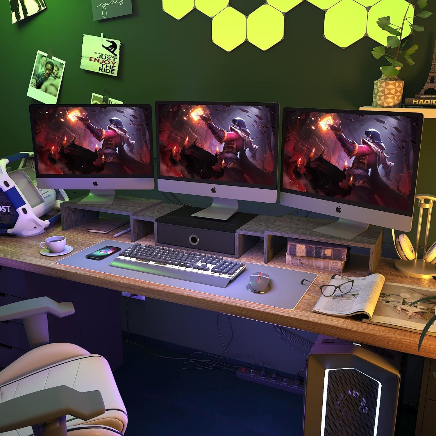 Soporte Triple para Monitor WESTREE Ajustable 2-3 Monitores