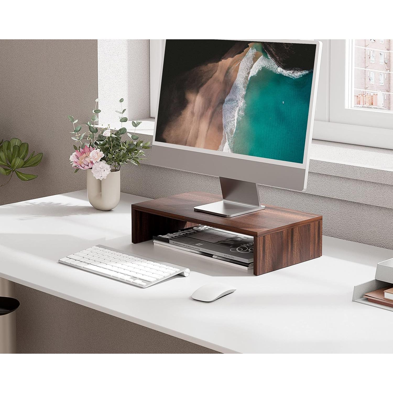 Soporte para Monitor FITUEYES de Madera 42.4 cm Marrón