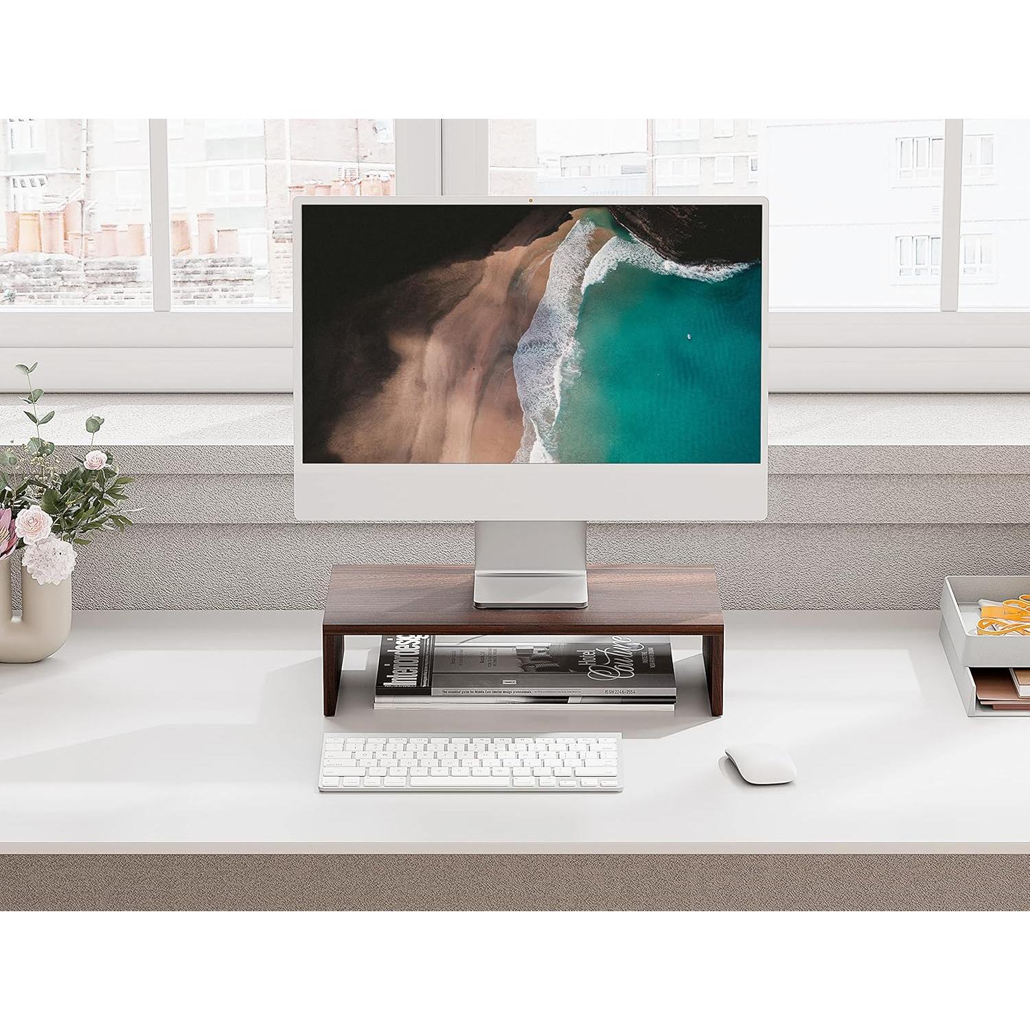 Soporte para Monitor FITUEYES de Madera 42.4 cm Marrón