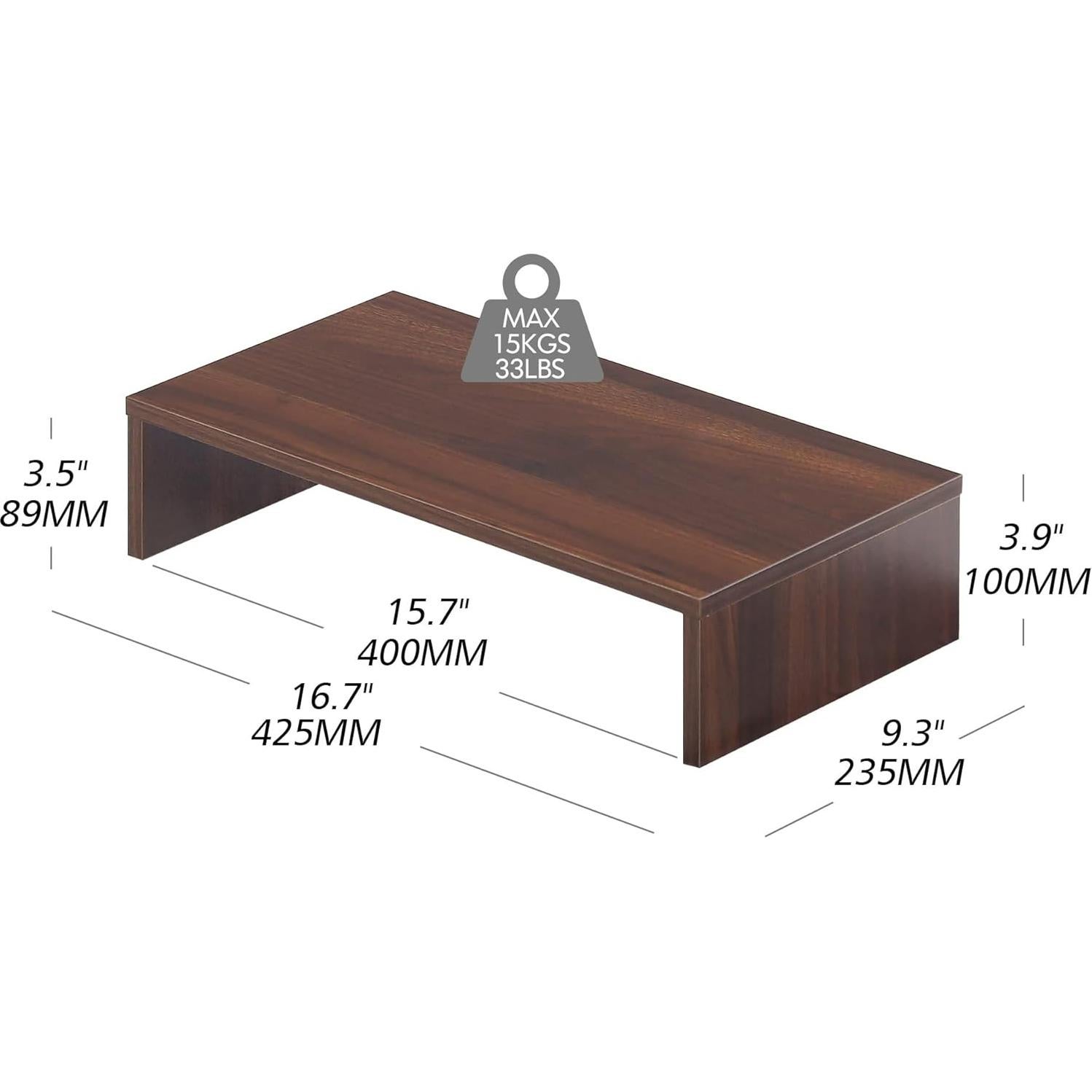Soporte para Monitor FITUEYES de Madera 42.4 cm Marrón