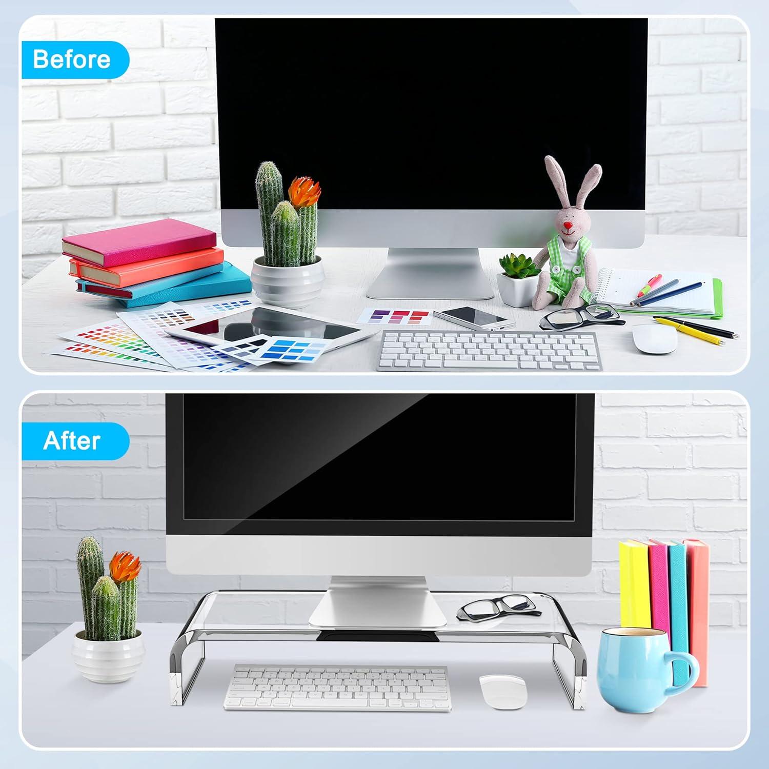 Soporte de Monitor Acrílico AboveTEK 51.8x20.3x8.9 cm