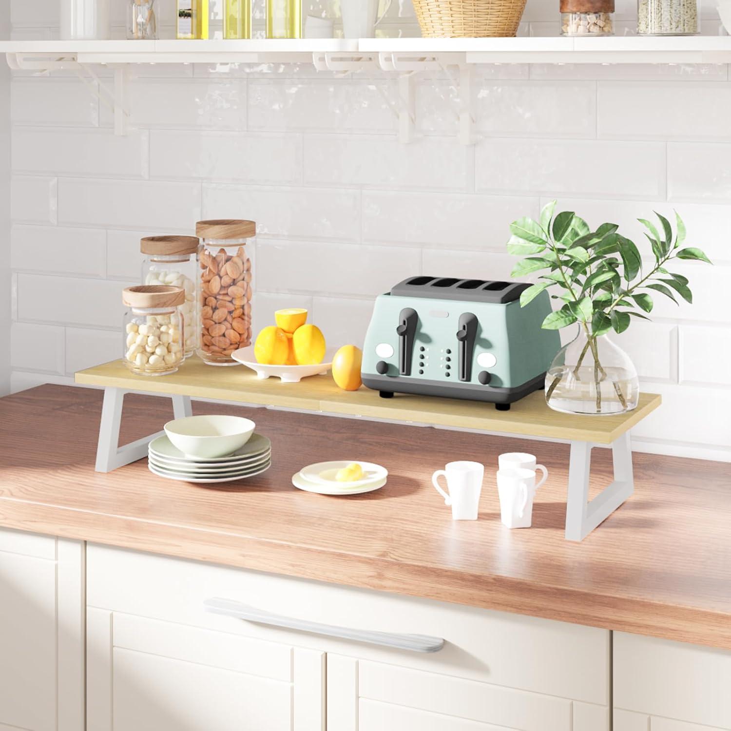 Soporte Doble para Monitor TEAMIX 31.5" Madera y Acero