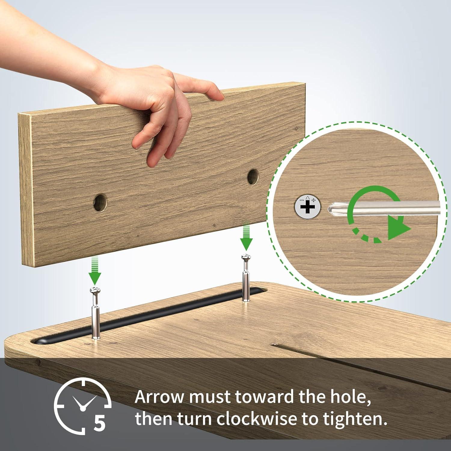 Soporte Doble Monitor Zimilar de Madera Ajustable 3.36kg