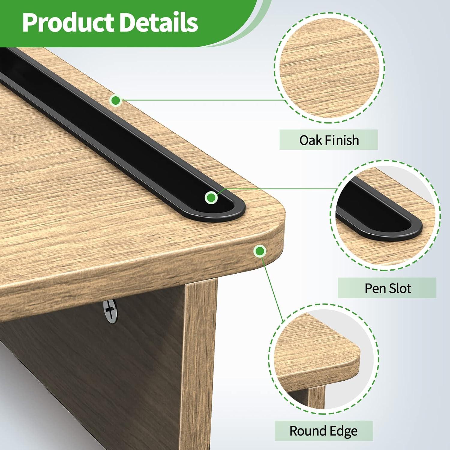 Soporte Doble Monitor Zimilar de Madera Ajustable 3.36kg