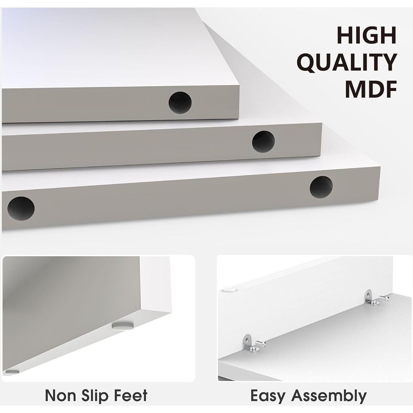 Soporte para Monitor Fenge 2 Niveles Organizador Escritorio Blanco