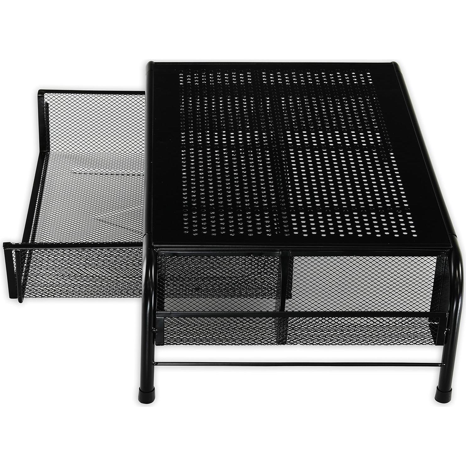 Soporte de Monitor Metal Simple Houseware con Cajón Organizador