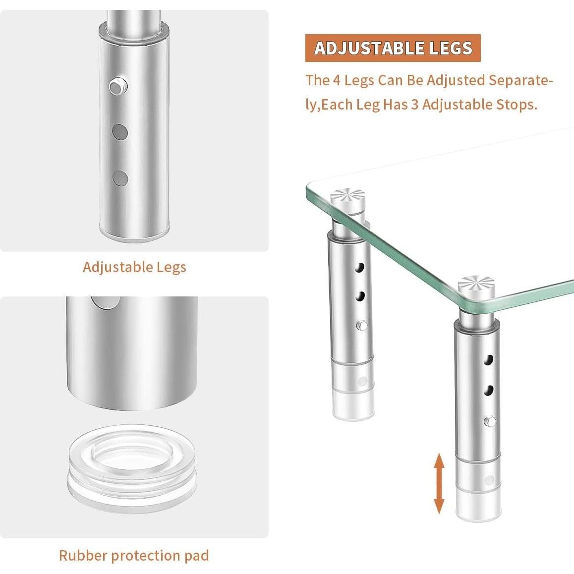 Soporte para Monitor Ajustable Hemudu HD06T-201, 3 Alturas