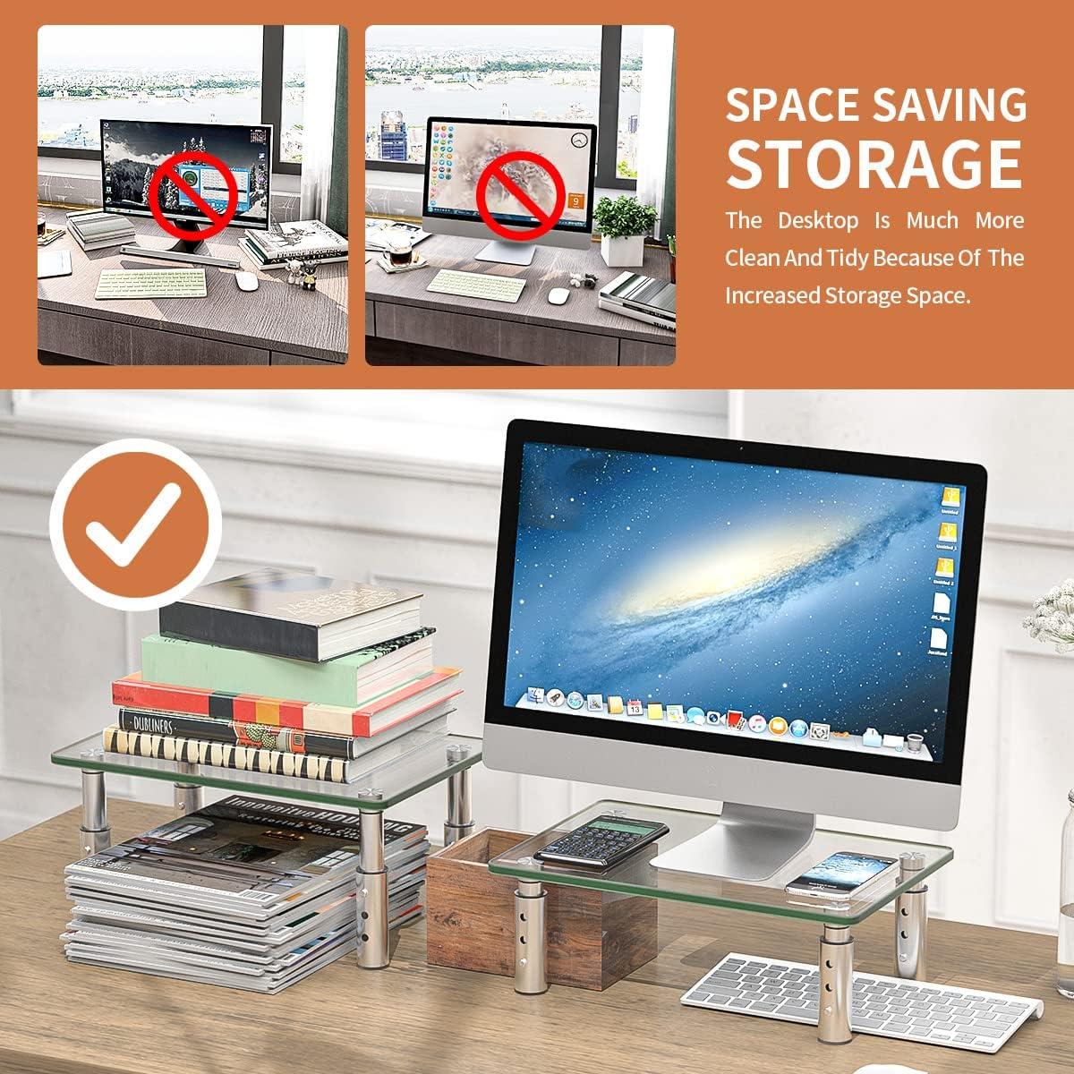 Soporte para Monitor Ajustable Hemudu HD06T-201, 3 Alturas