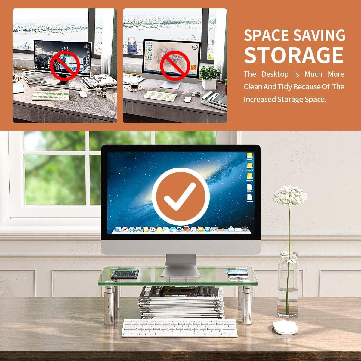 Soporte para Monitor Hemudu Ajustable 3 Alturas 19.96 kg