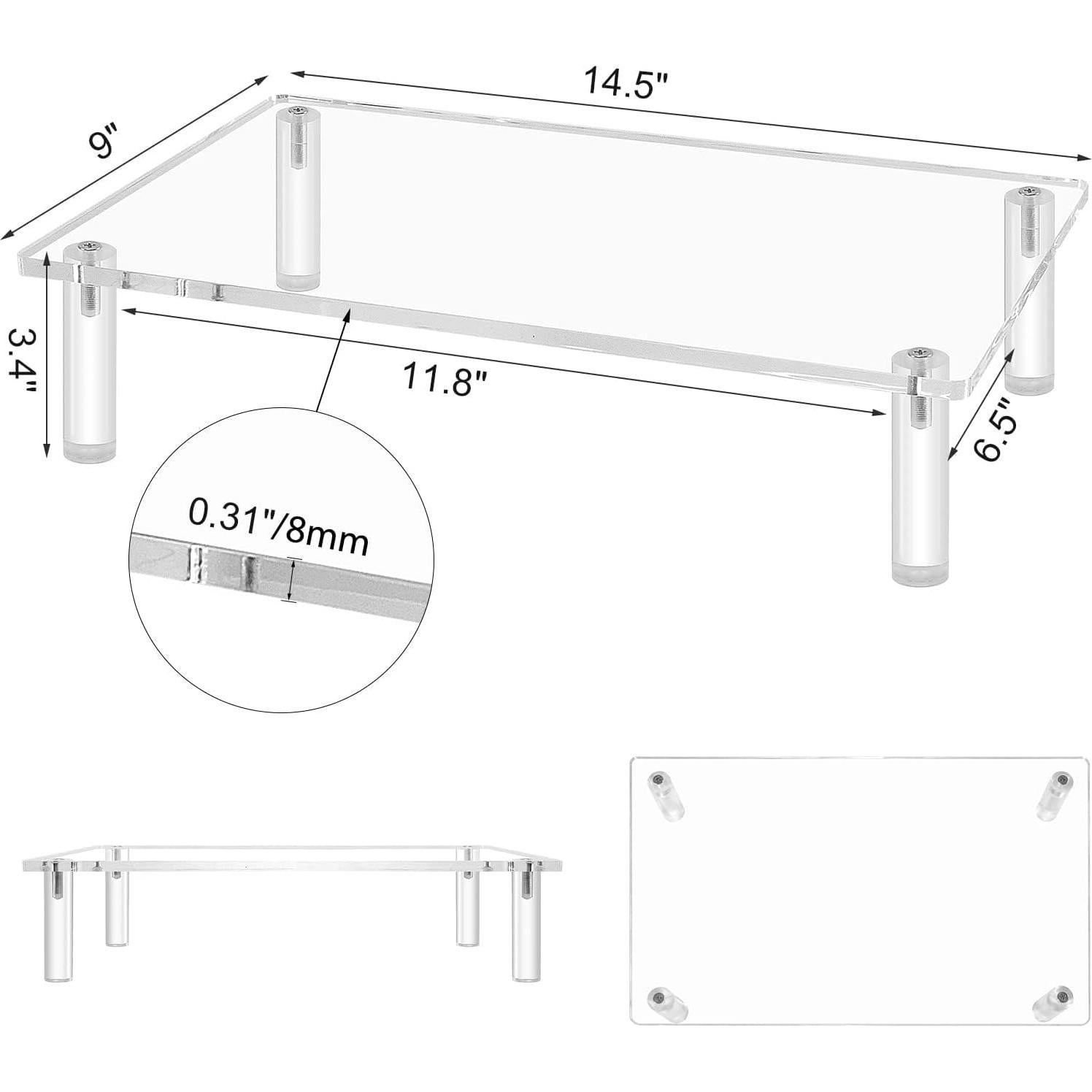 Soporte de Monitor Acrílico Sumerflos 36.8x22.9 cm 20 kg