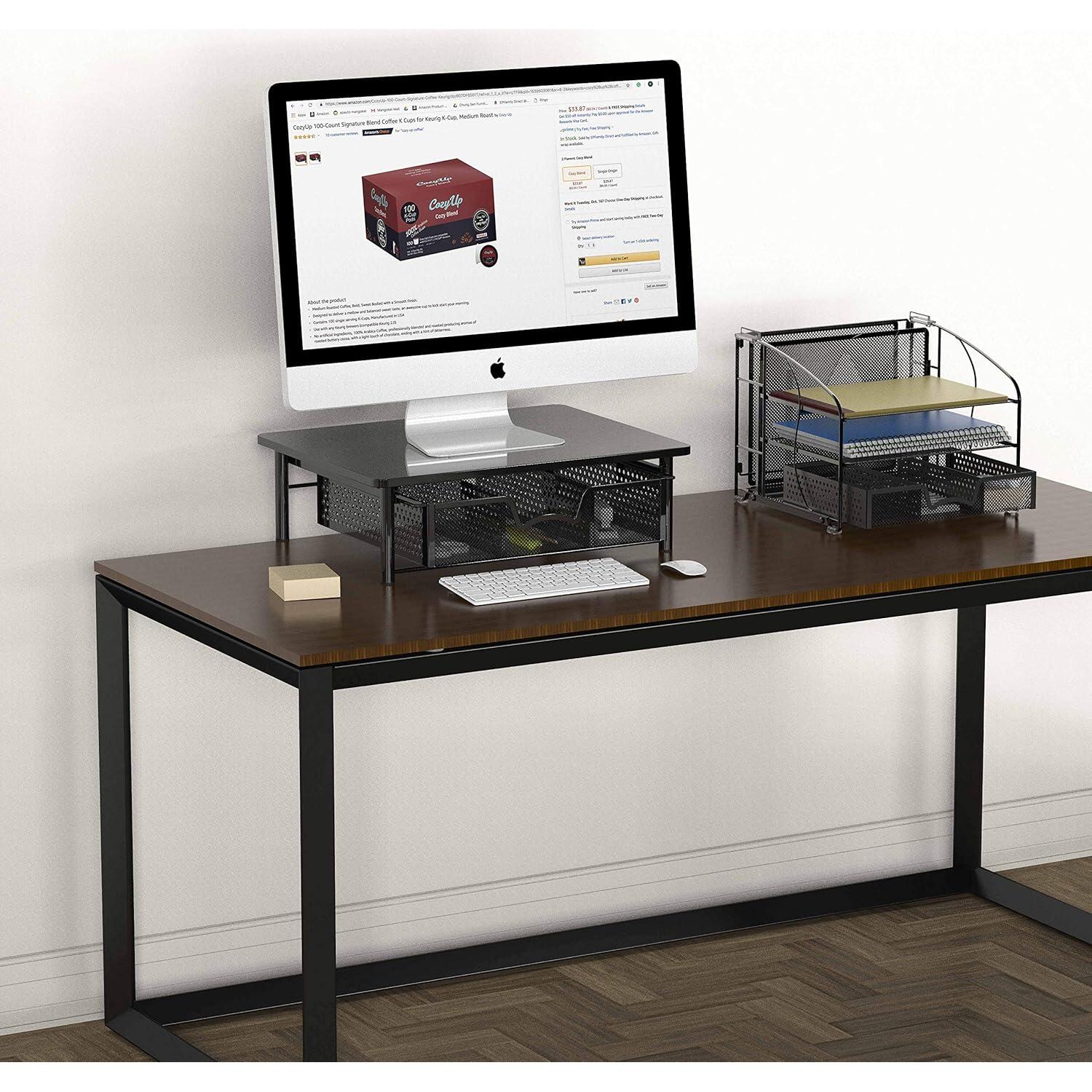 Soporte para Monitor Simple Houseware con Cajón Ergonómico