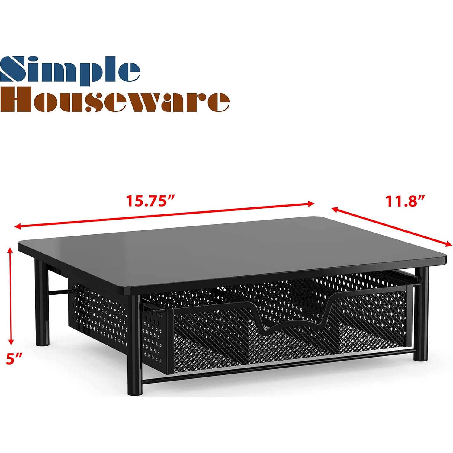Soporte para Monitor Simple Houseware con Cajón Ergonómico