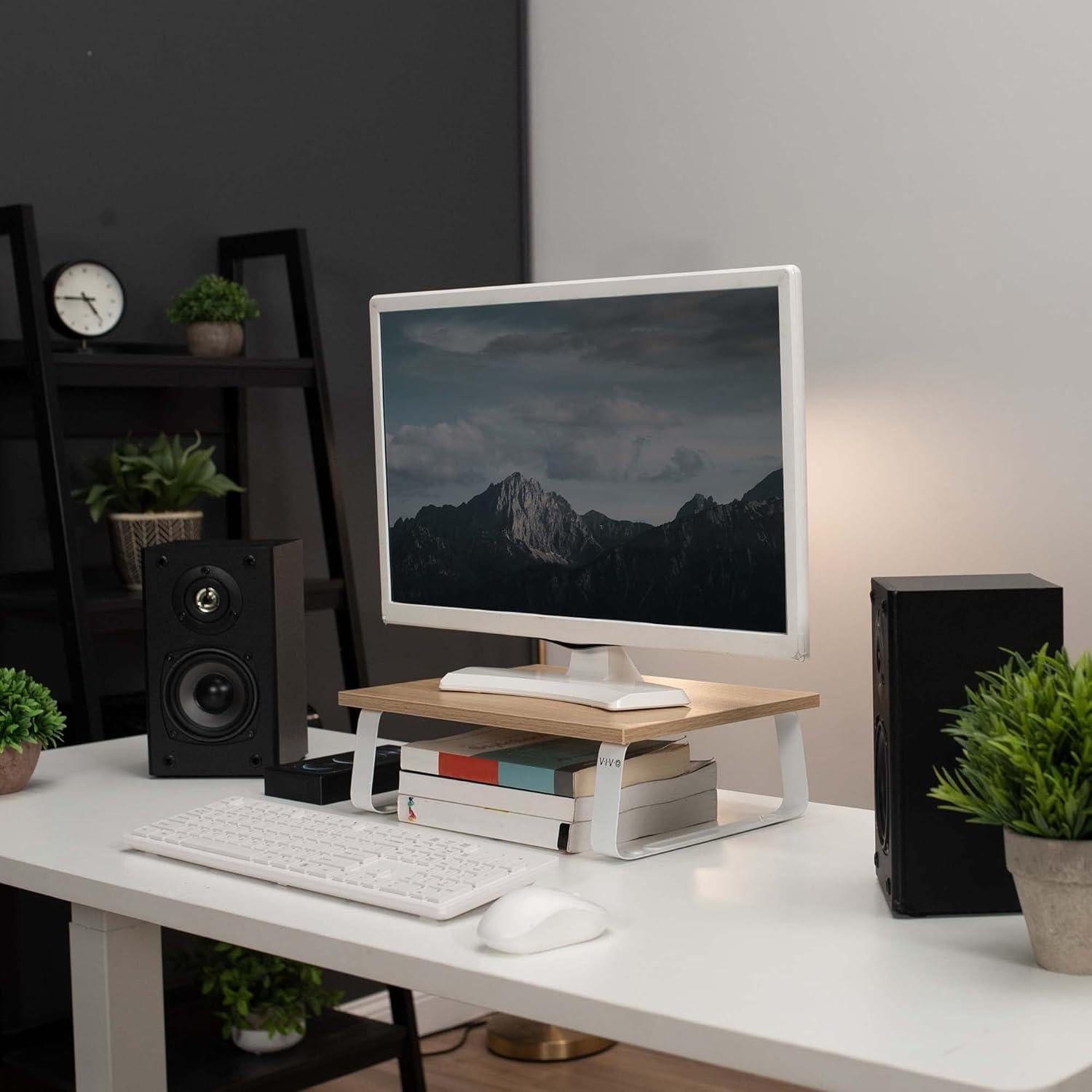 Soporte para Monitor VIVO STAND-V000WS de Madera y Acero