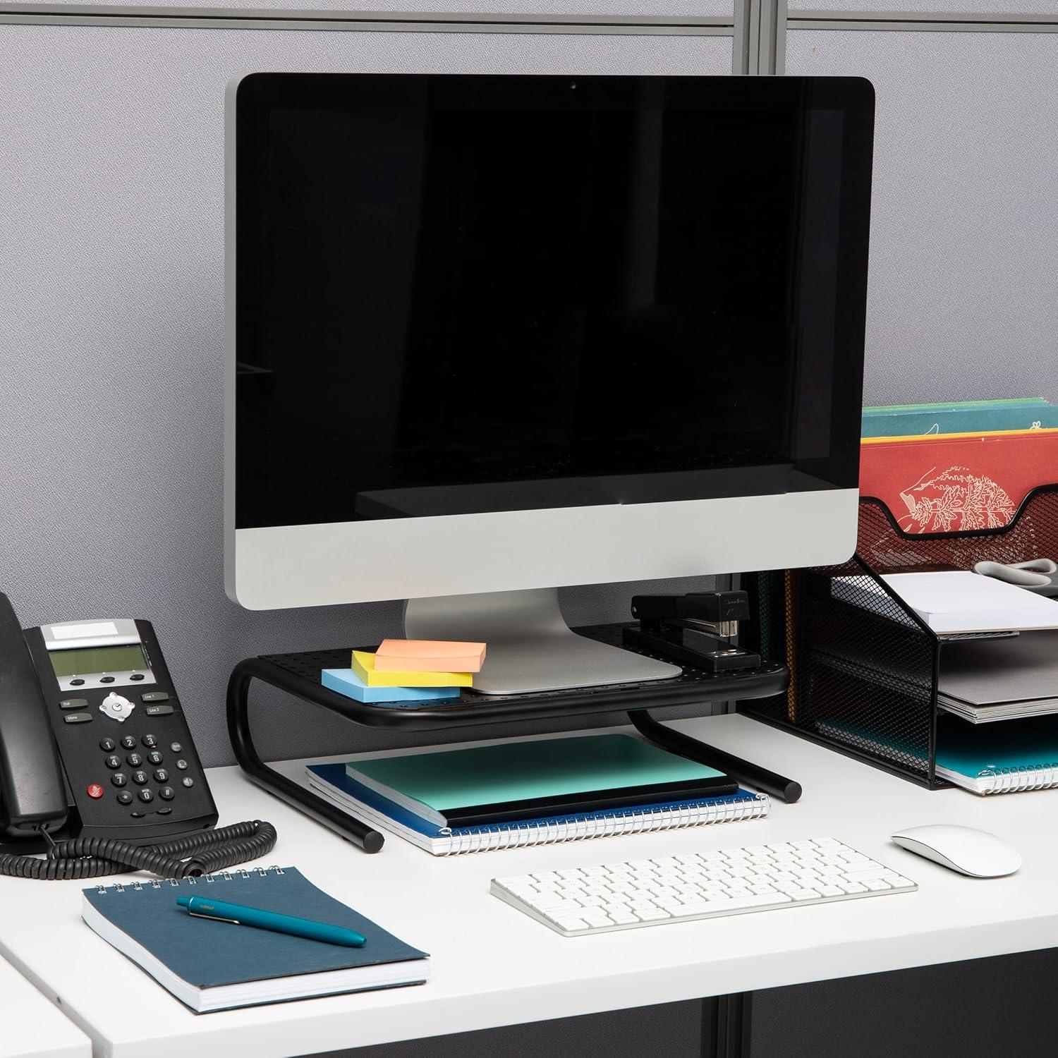 Soporte para Monitor Mind Reader Set de 2 Negro 36.8x28.6 cm