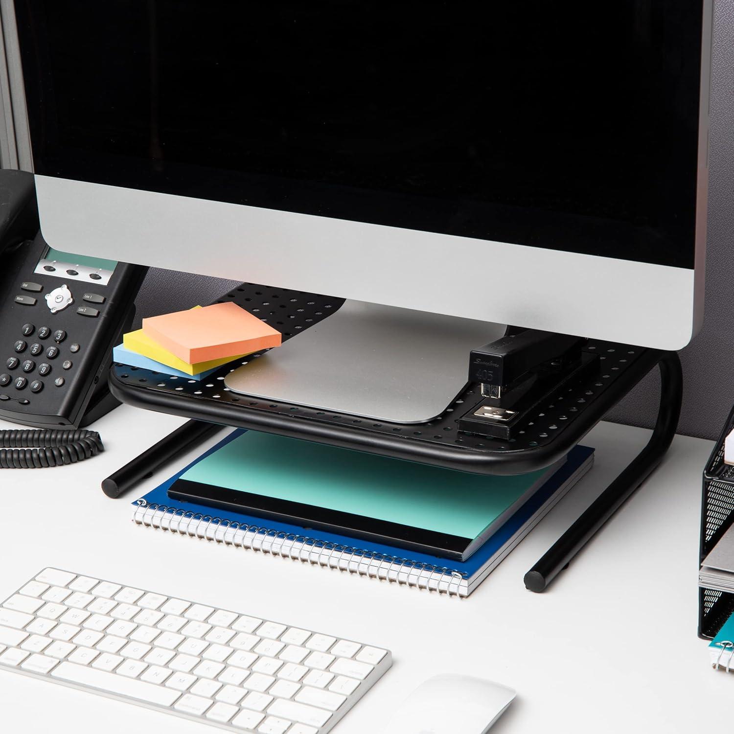 Soporte para Monitor Mind Reader Set de 2 Negro 36.8x28.6 cm