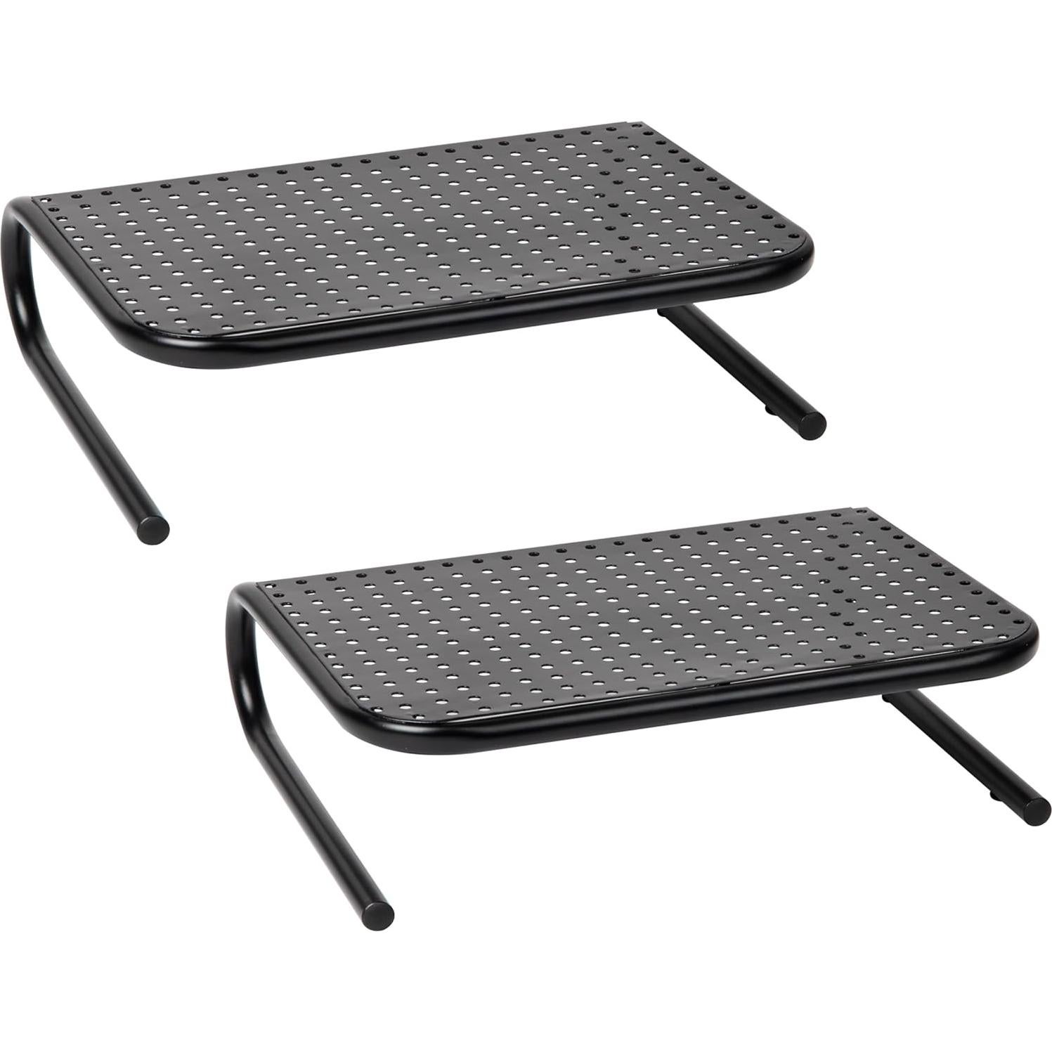 Soporte para Monitor Mind Reader Set de 2 Negro 36.8x28.6 cm