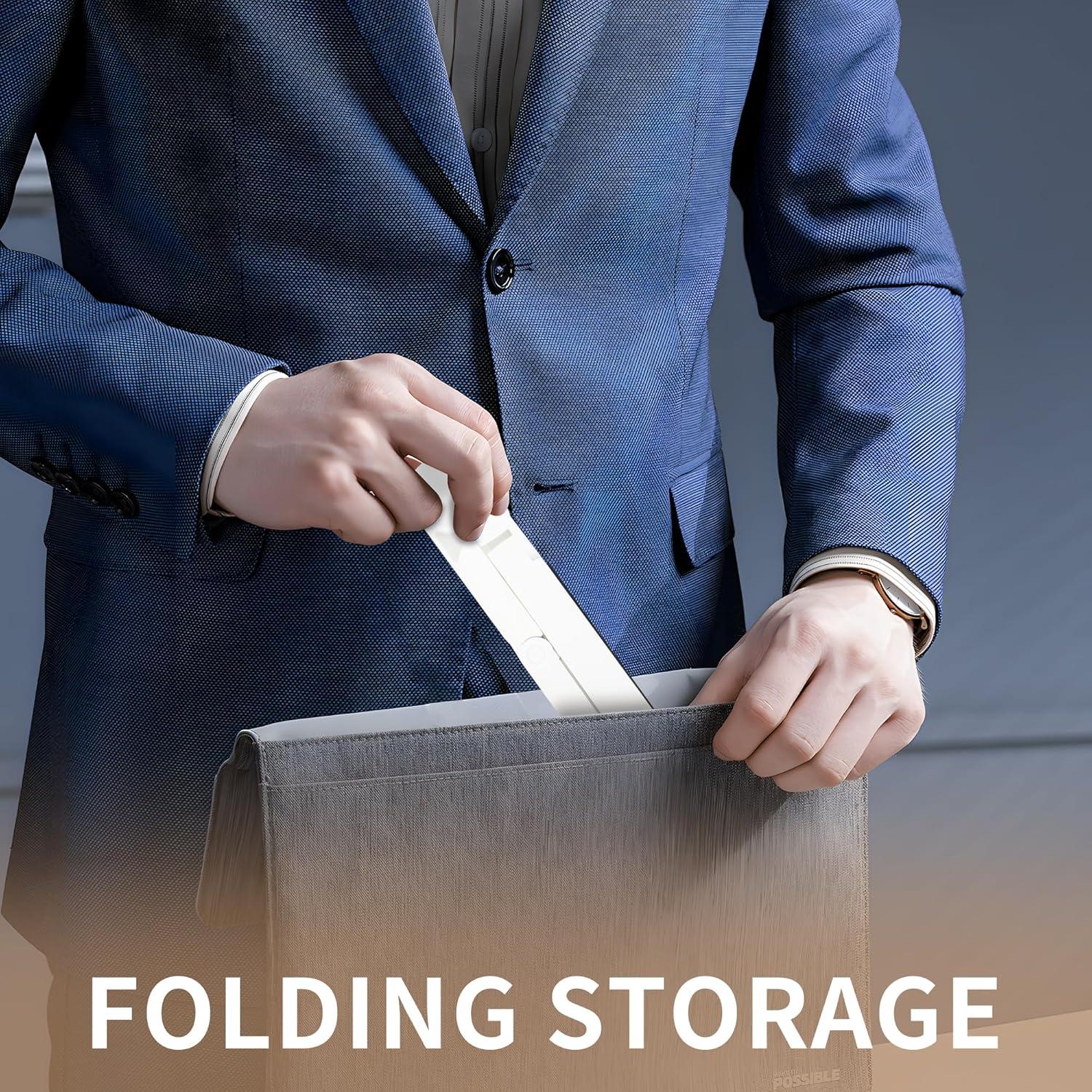 Soporte Plegable para Monitor y Tabletas Negro - Ajustable, Ligero, Compatible con Dispositivos de 7 a 10.2 Pulgadas