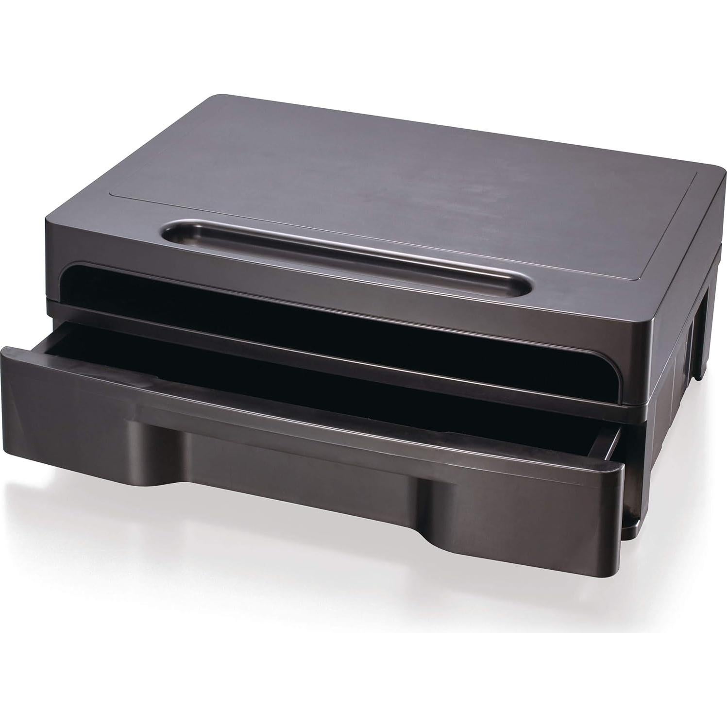 Soporte de Monitor Officemate 22502 con Cajón Negro 33.34x25.08cm