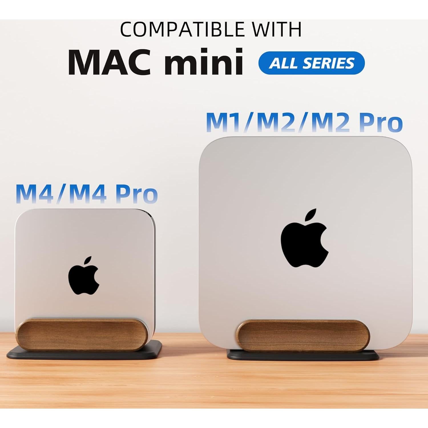 Soporte Vertical para Mac mini AFOOYO Aluminio y Madera