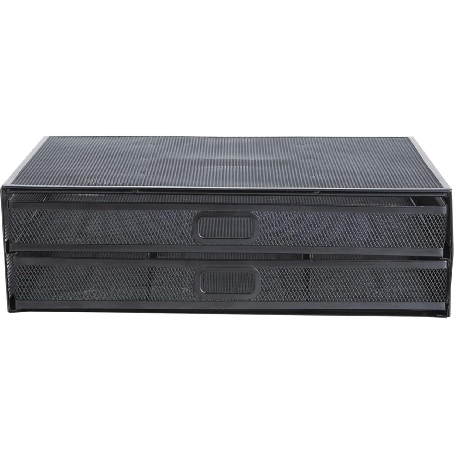 Soporte para Monitor Mind Reader con Cajones, Negro, 40x29.8x11.4 cm