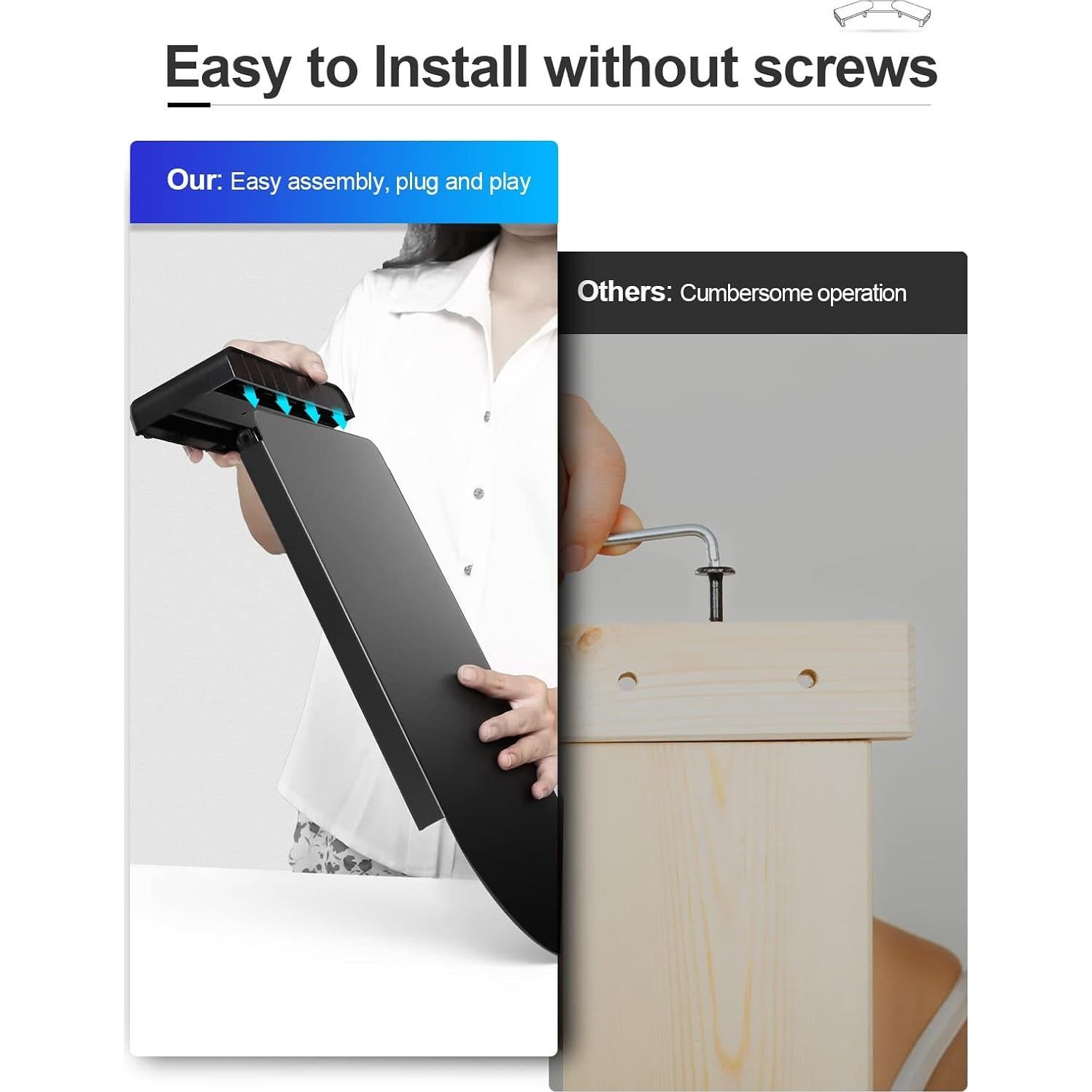 Soporte para Monitor EAXBUX con Carga Inalámbrica y 4 USB