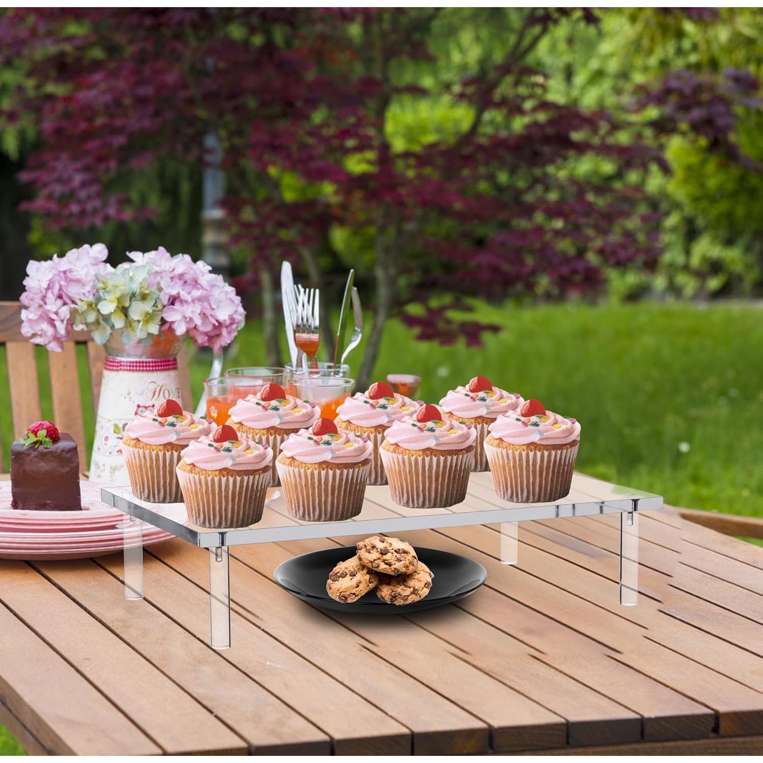 Soporte de Monitor Acrílico Jusalpha 10mm - 36.83x22.86x8.64cm