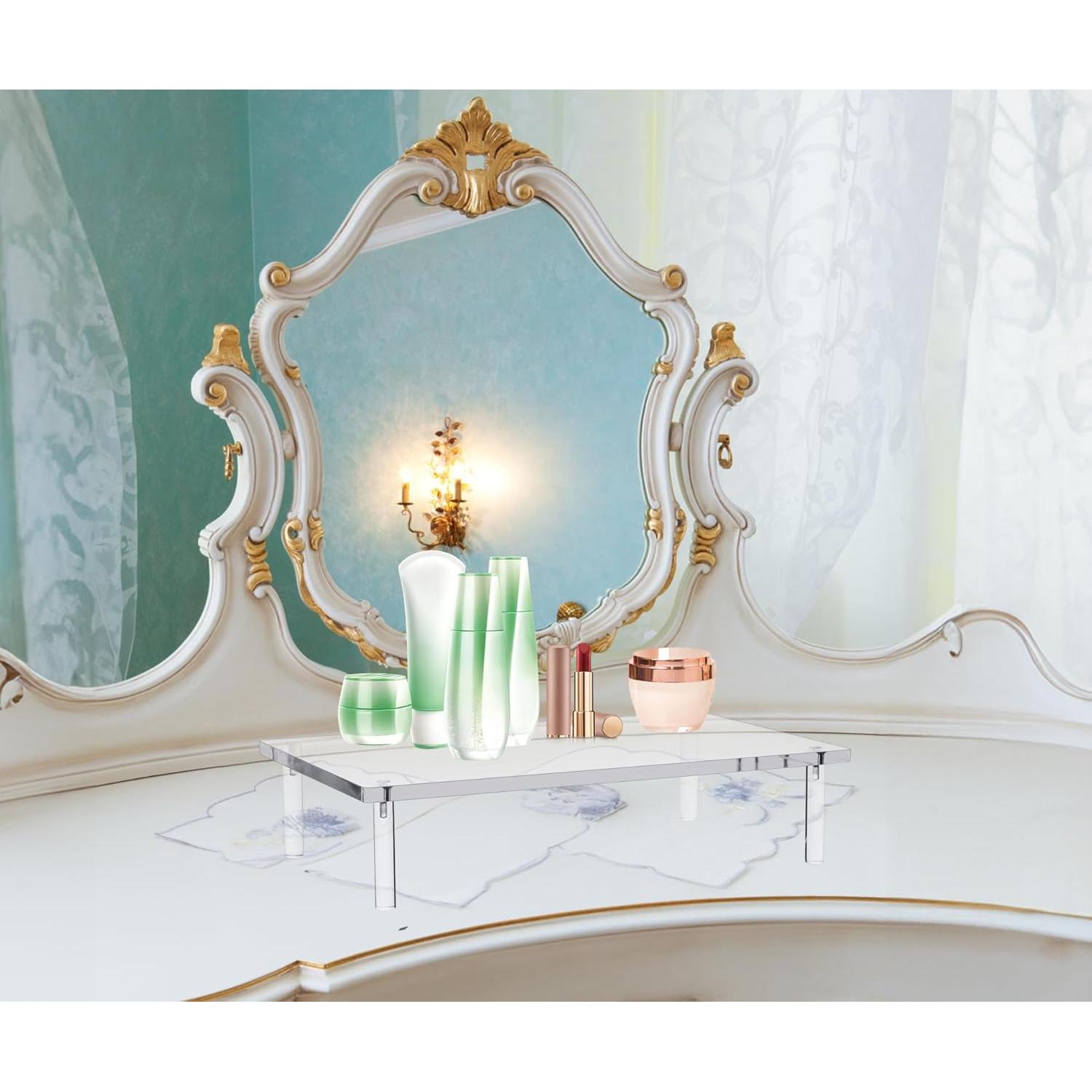 Soporte de Monitor Acrílico Jusalpha 10mm - 36.83x22.86x8.64cm