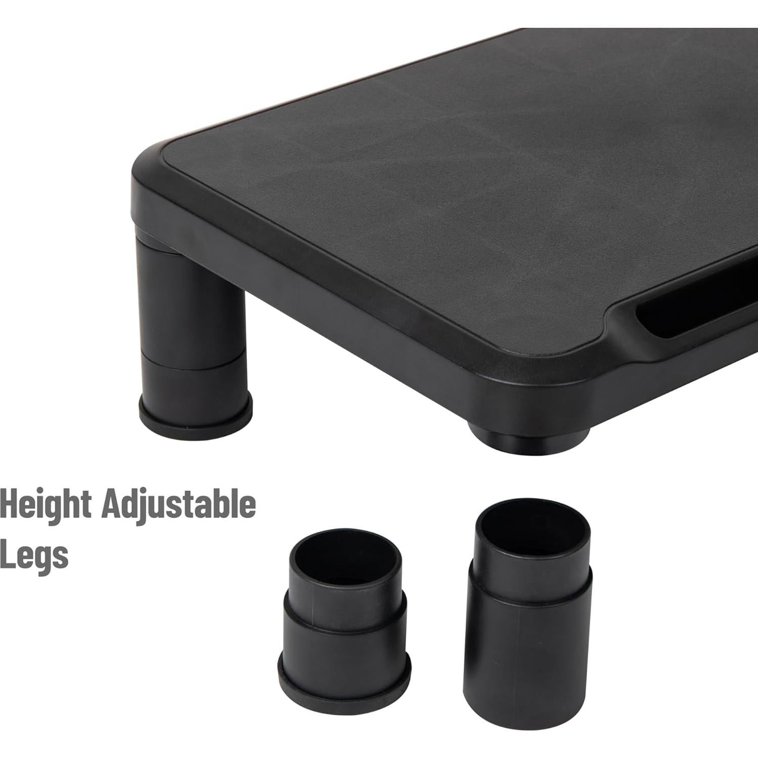 Soporte para Monitor Ajustable Mind Reader Set de 2 Negro