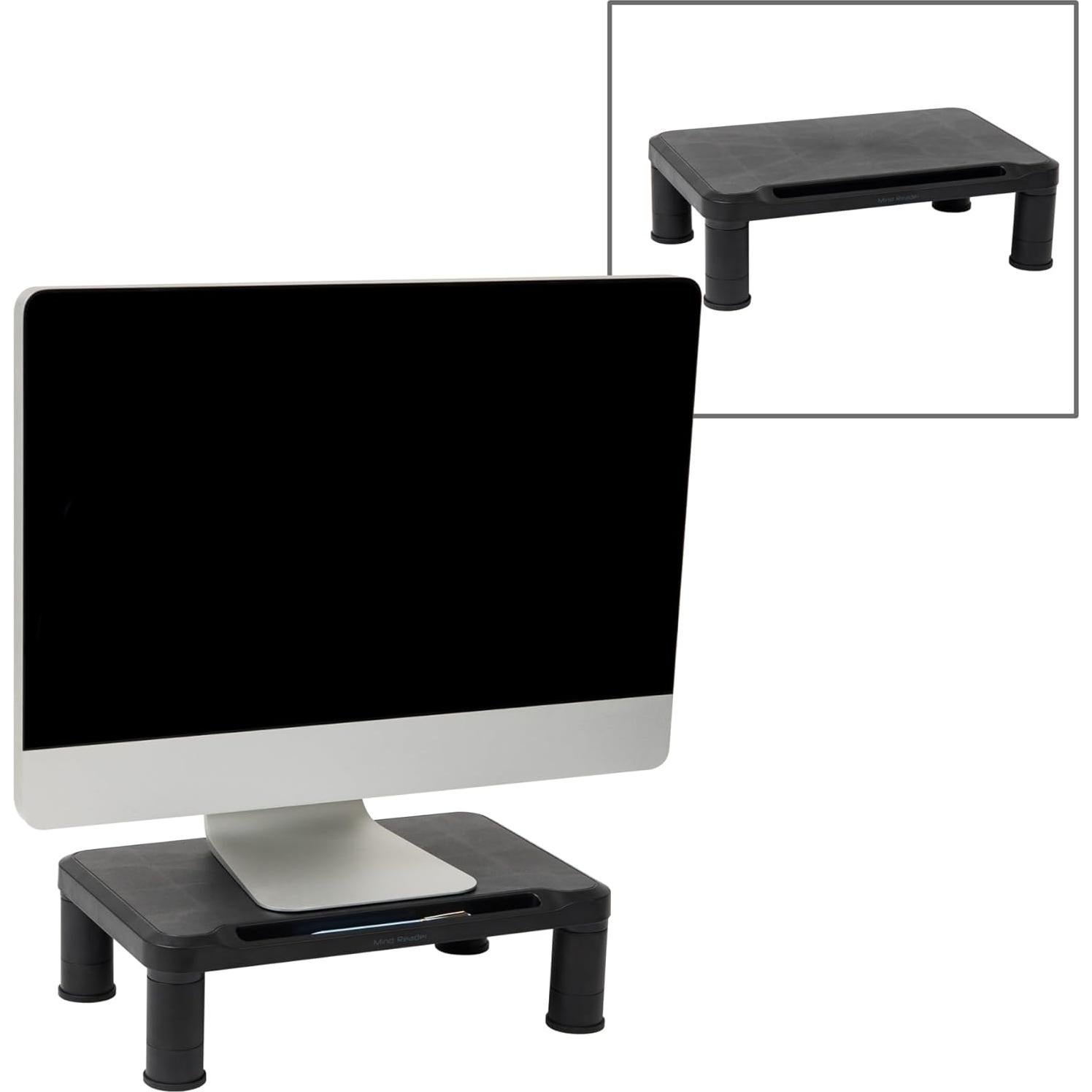 Soporte para Monitor Ajustable Mind Reader Set de 2 Negro