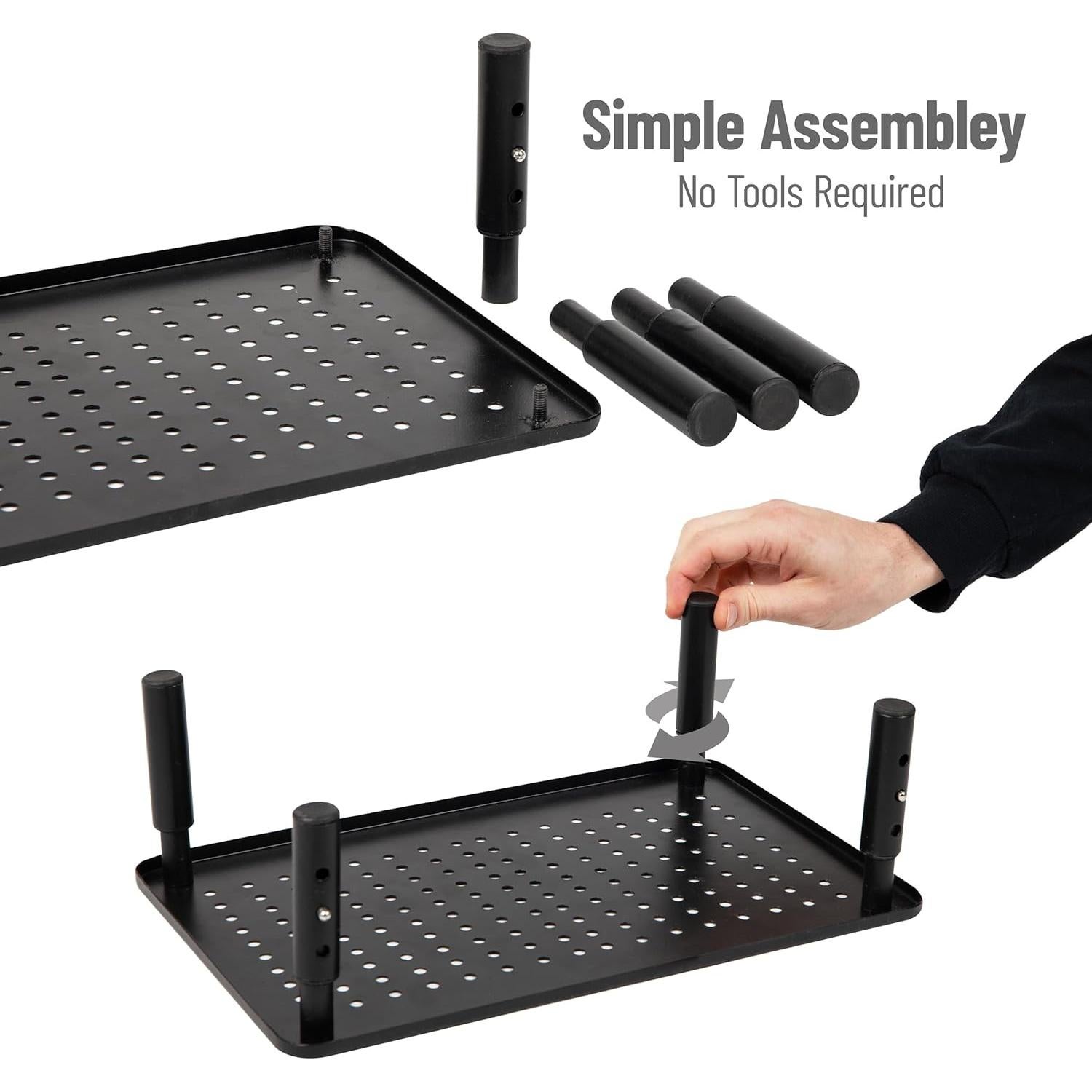 Soporte para Monitor Ajustable Mind Reader, Metal, Negro