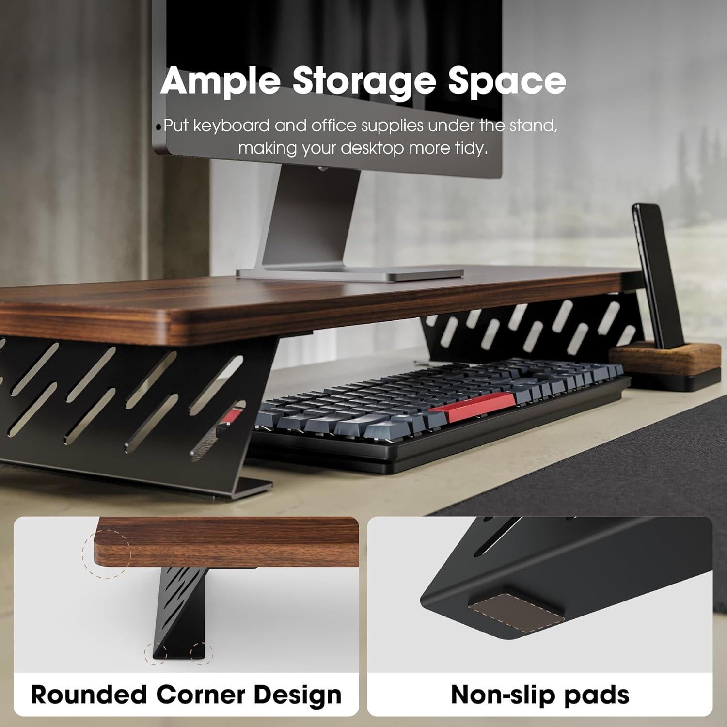 Soporte para Monitor Fenge 108x23.37x13.72 cm, Elevador de Escritorio