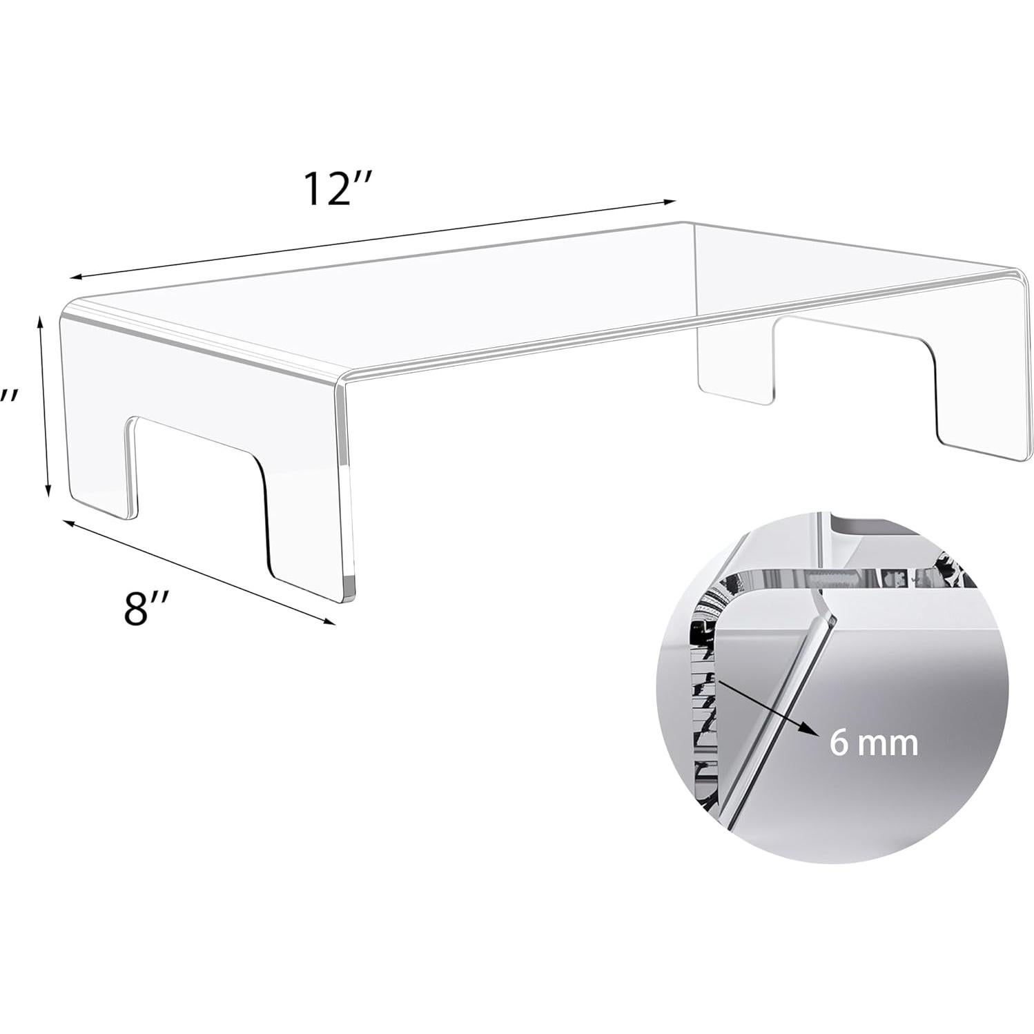 Soporte de Acrílico Transparente Jusalpha 30.48x20.32cm