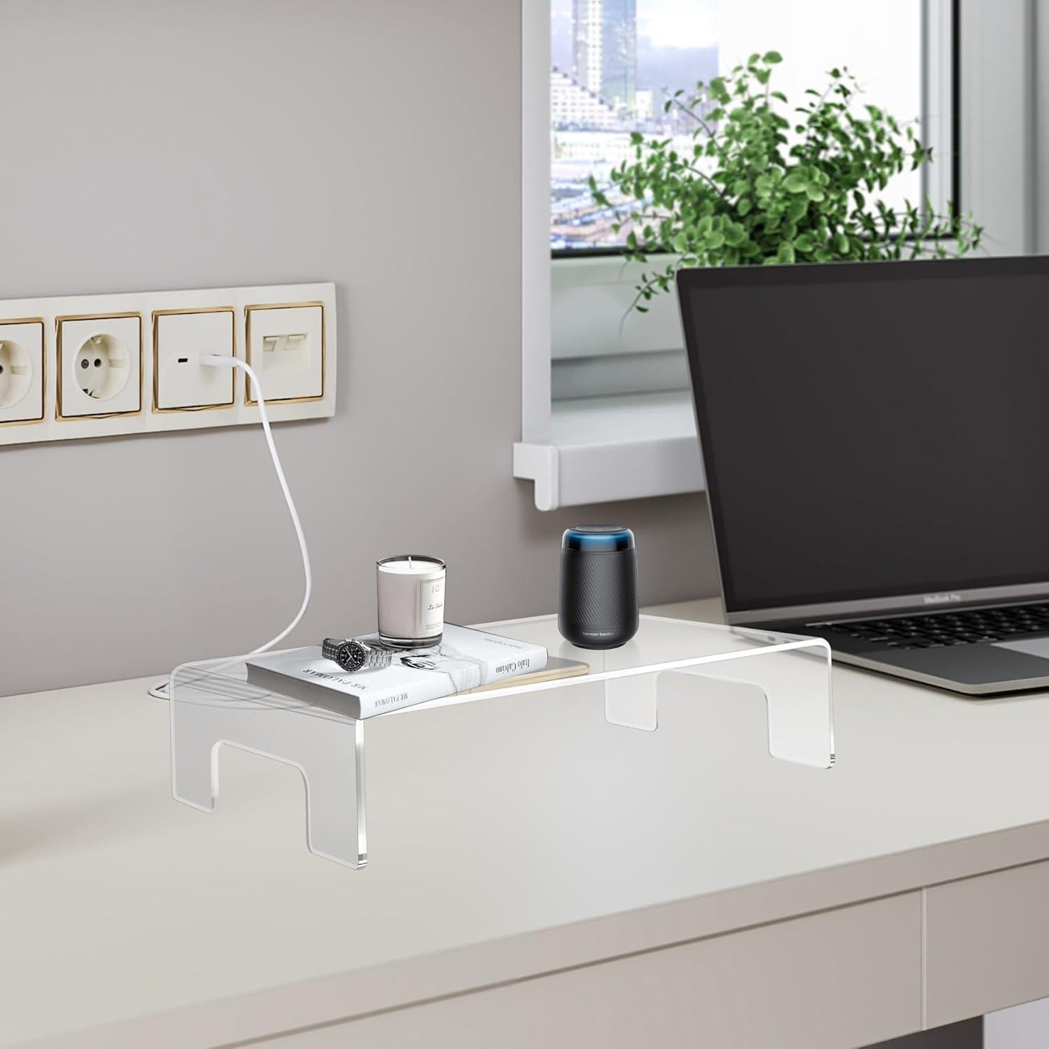 Soporte de Acrílico Transparente Jusalpha 30.48x20.32cm