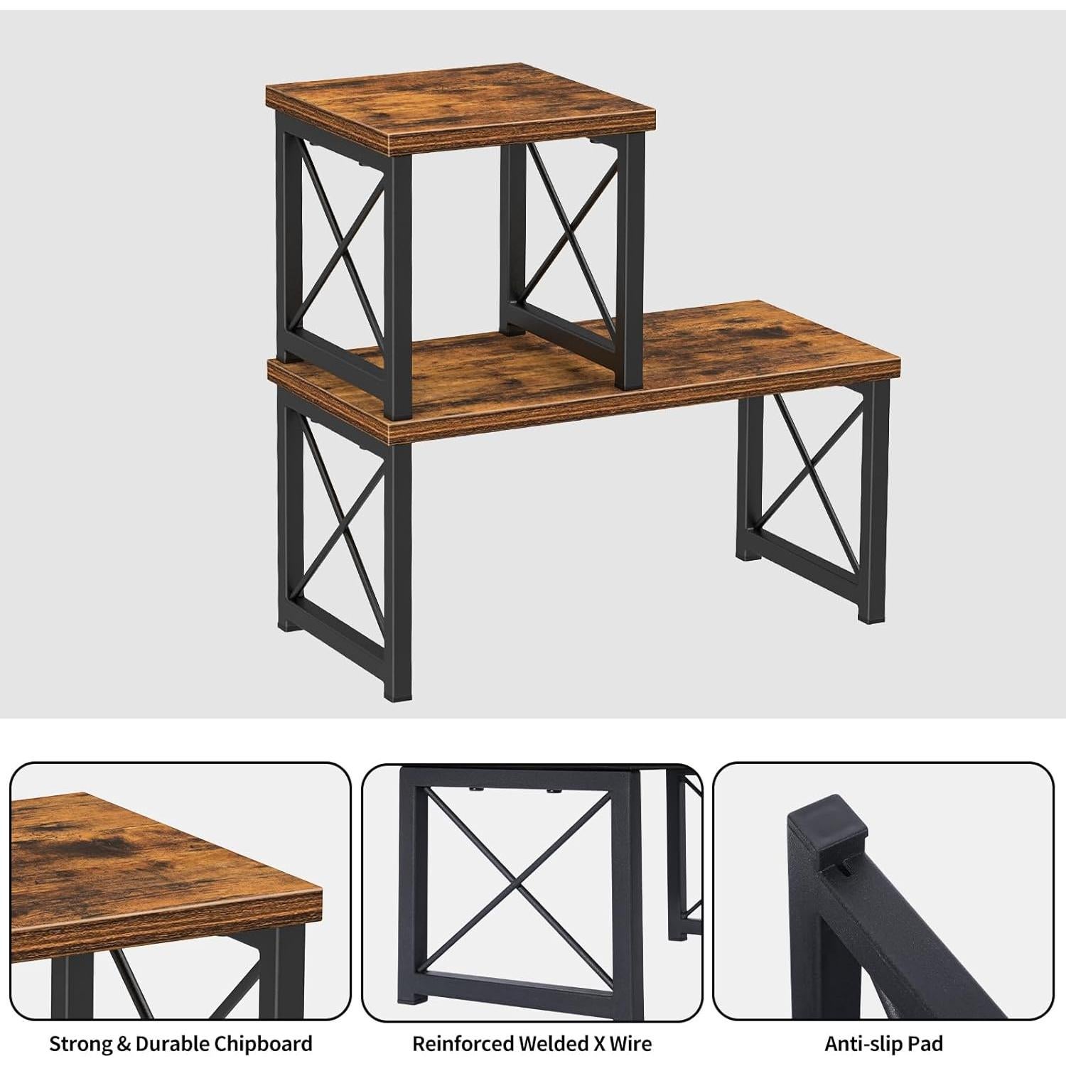 Estante de Escritorio Honiter X1, Organizador 40 cm, 2 Niveles