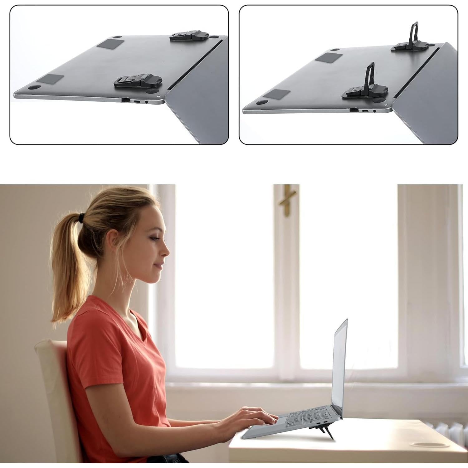 Soporte de Laptop Plegable YUXIANLB de Aleación de Zinc Negro