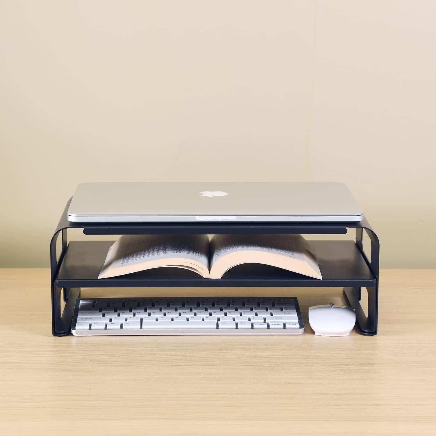 Soporte Elevador de Monitor Ergonomico AEONS 2 Niveles 40.64x24.13cm