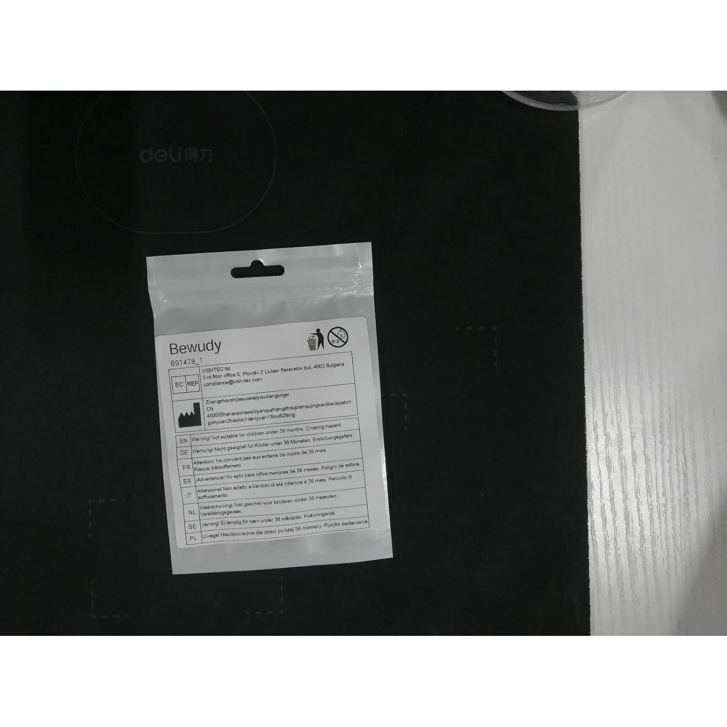 Cubierta deslizante para cámara Bewudy - 6 Piezas, ABS Negro