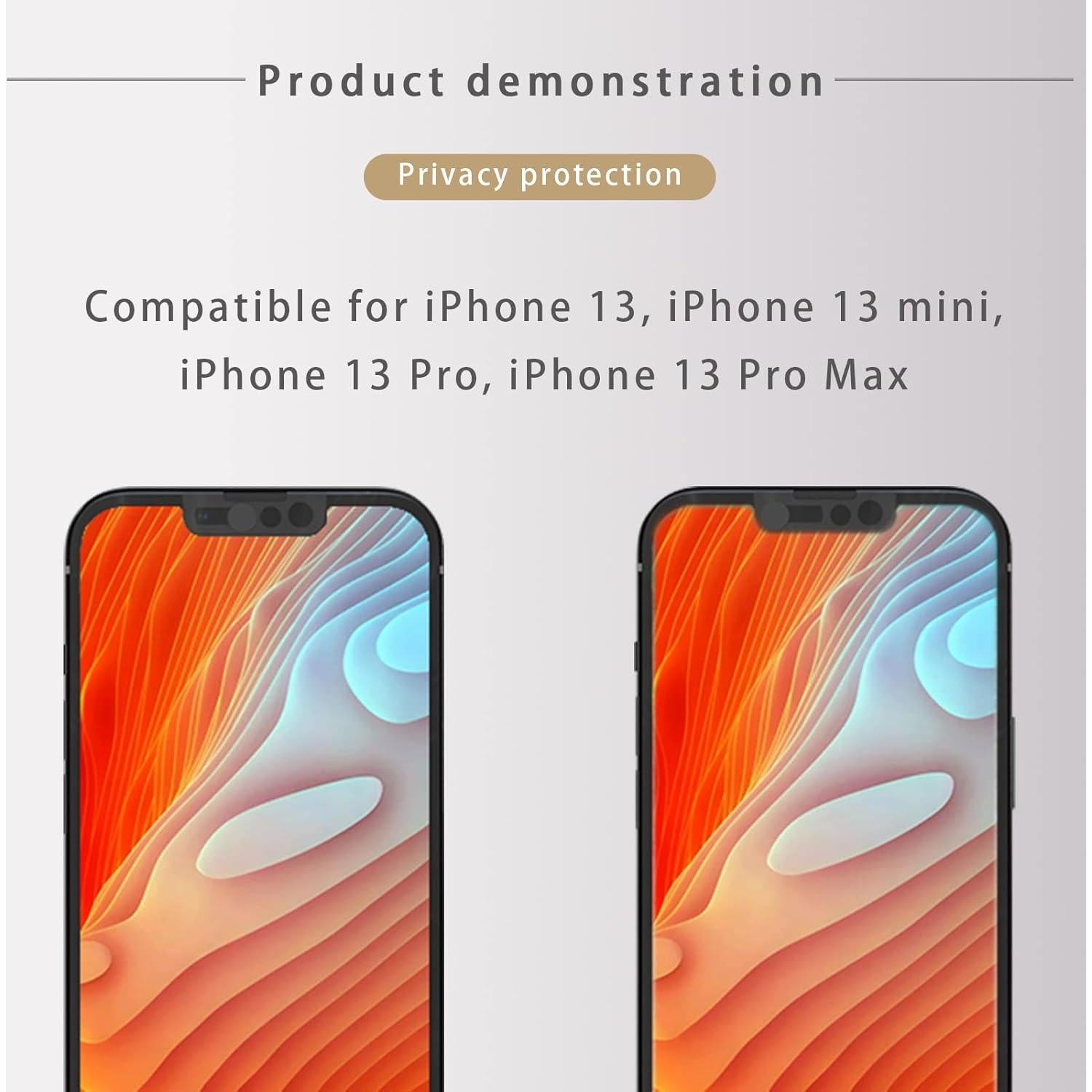 Cubierta de Cámara Frontal EYSOFT para iPhone 13 - 2 Piezas