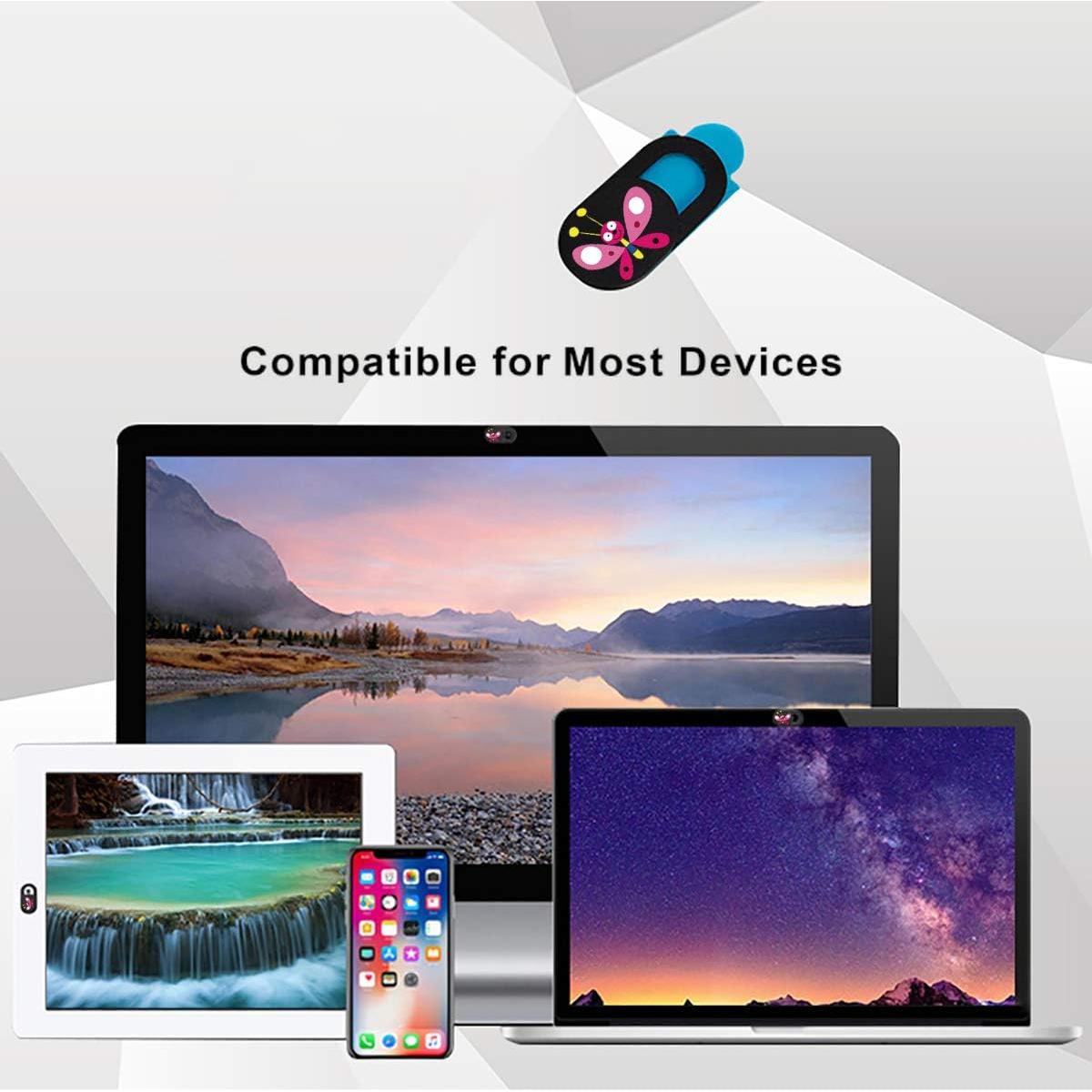 Cubierta de Webcam Deslizante SIREG SYG0422 Ultra Delgado 3 Paquete