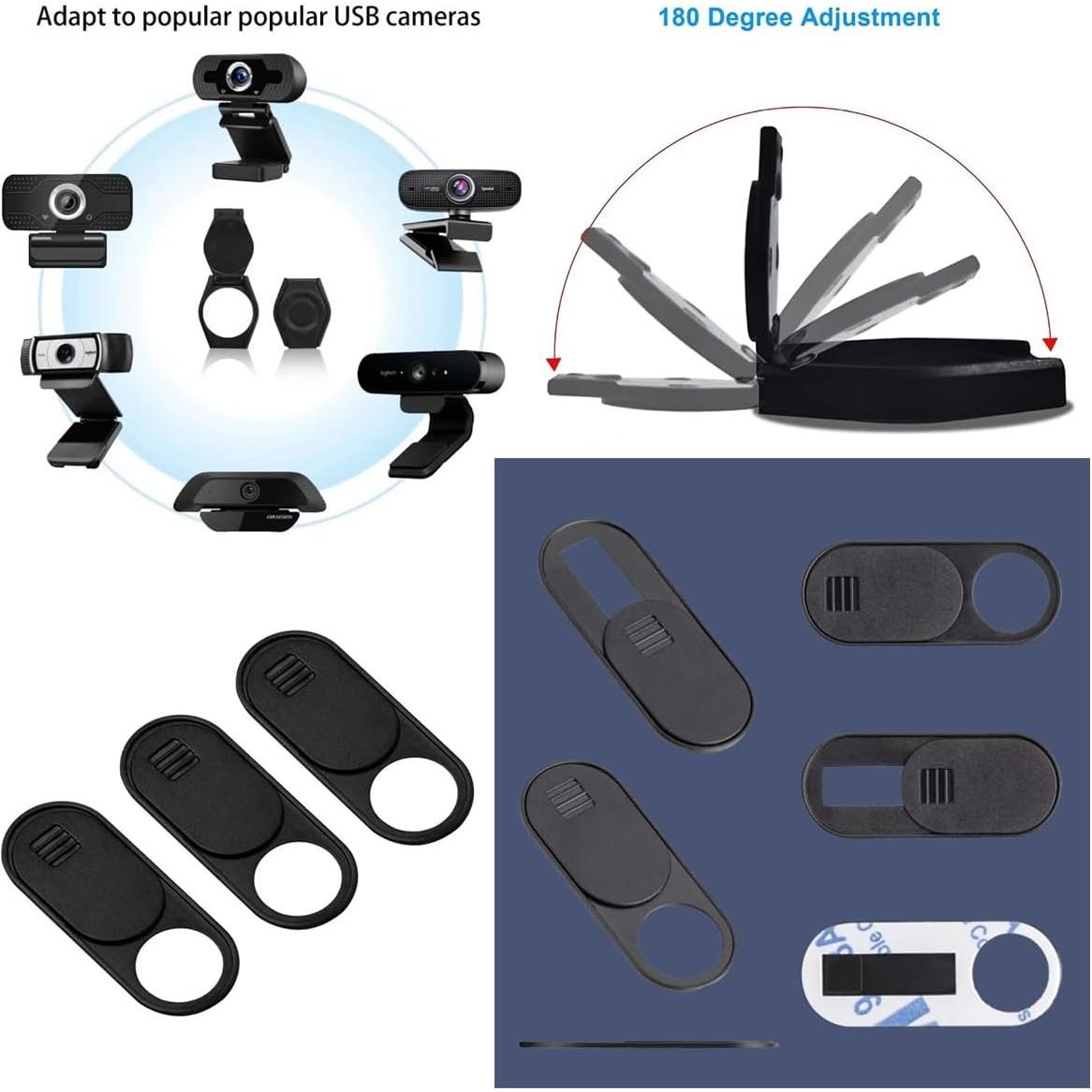 6 Cubiertas de Lente de Webcam ThtRht - Privacidad y Seguridad
