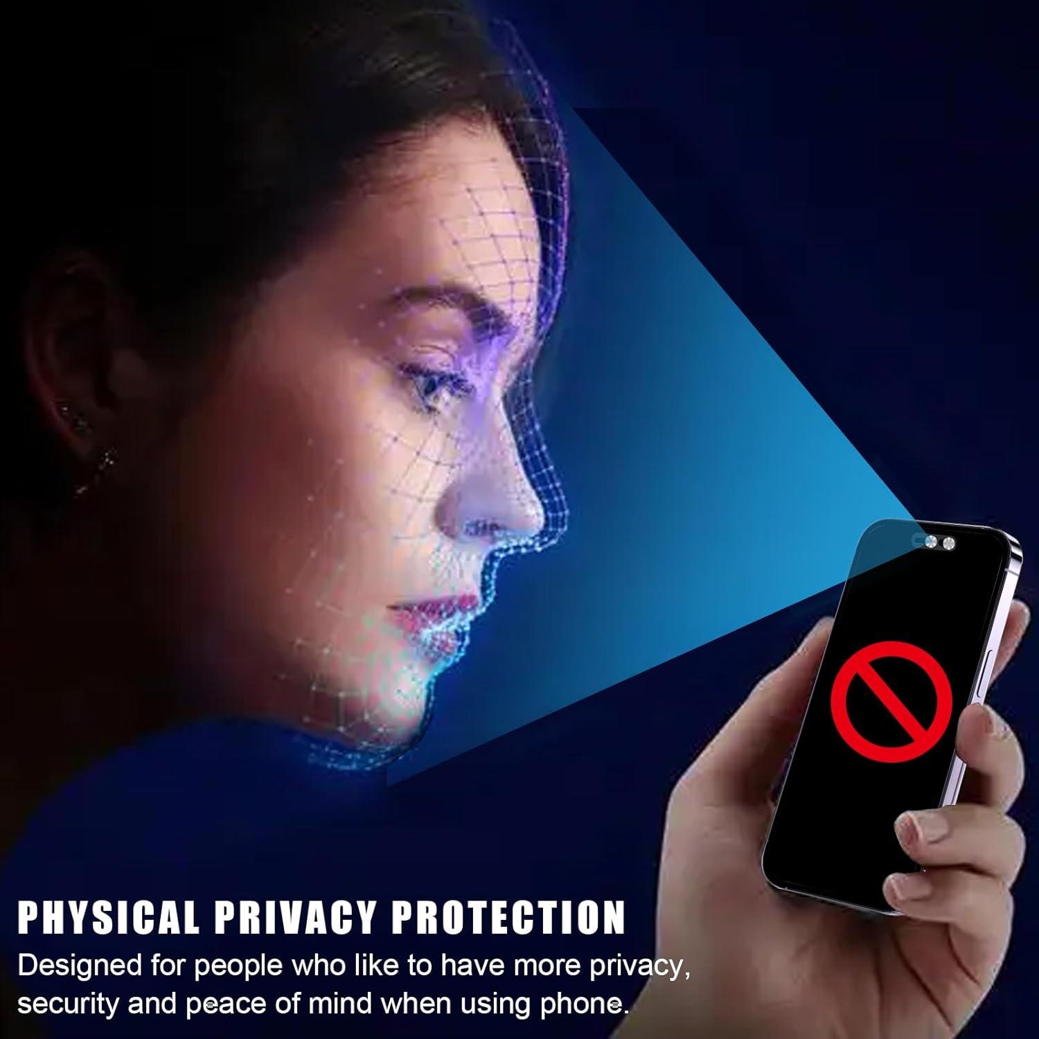 Cubierta de Cámara Frontal EYSOFT para iPhone 14/15/16 - 2 Paquete Plata