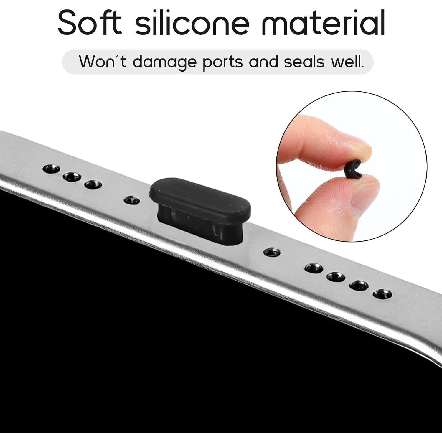 40 Piezas Cubiertas Antipolvo USB C Silicona SynHHergyx